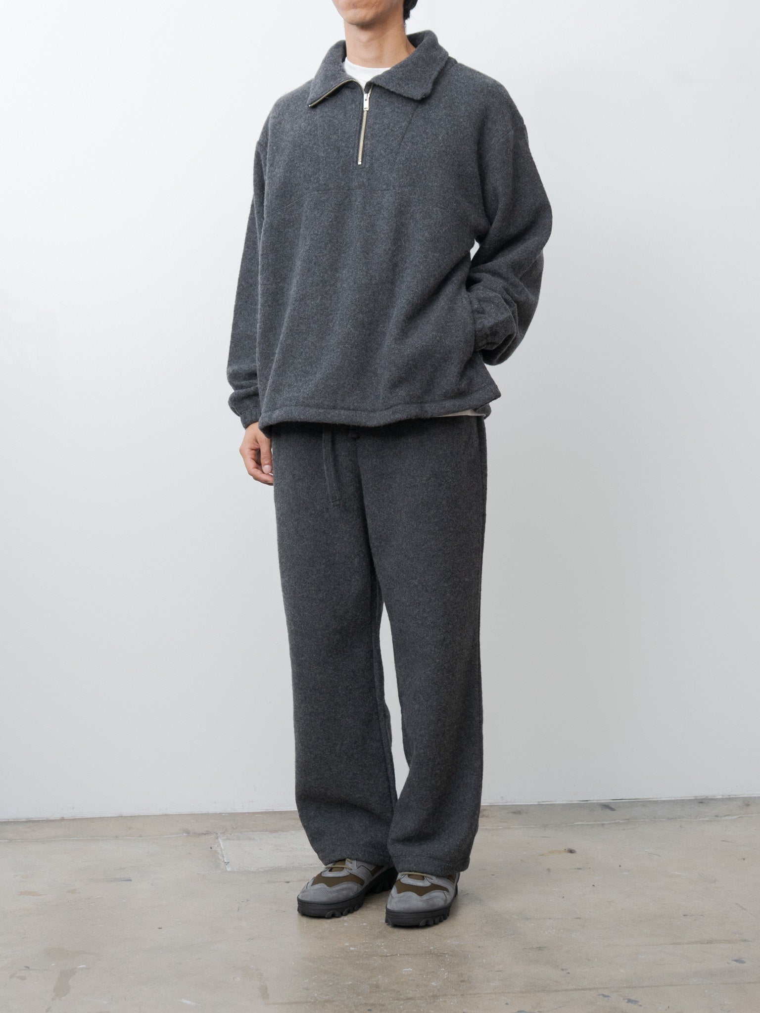 Namu Shop - Yoke Wool Fleece Lounge Pants - Charcoal