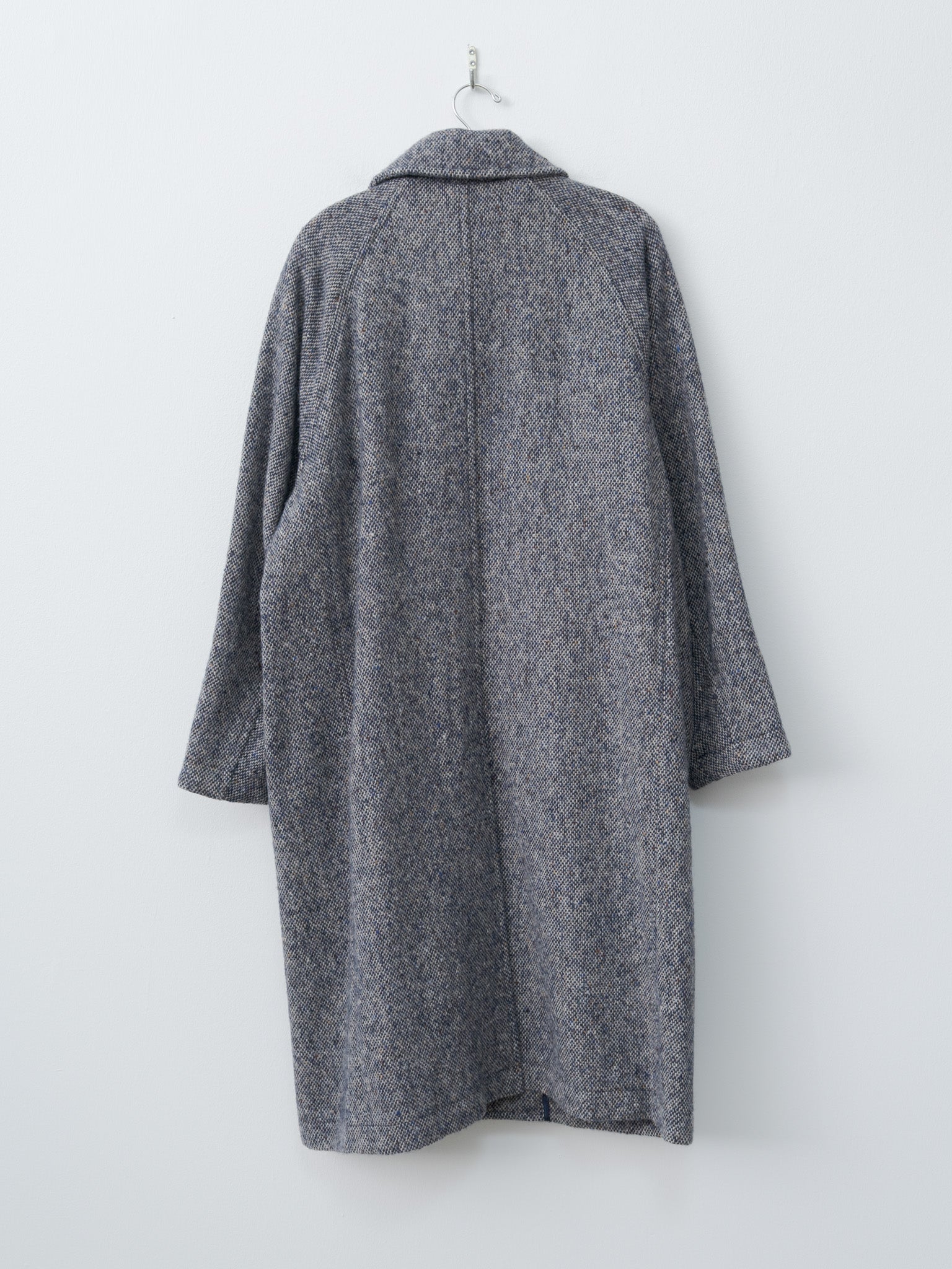 Namu Shop - Document Donegal Tweed Oversized Coat - Blue