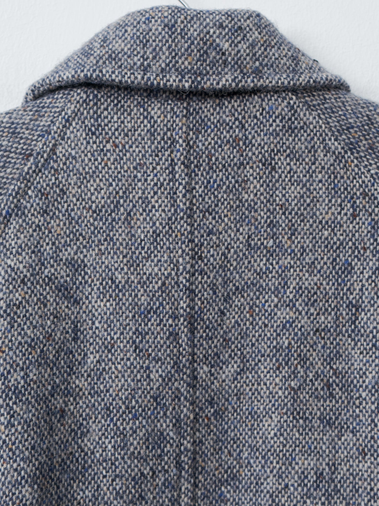 Namu Shop - Document Donegal Tweed Oversized Coat - Blue