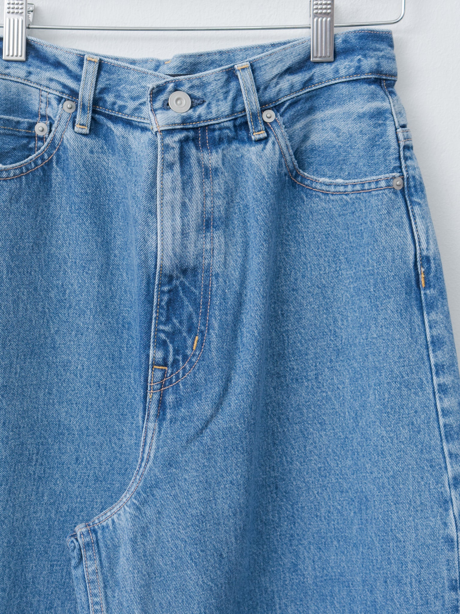 Namu Shop - Yleve 13.5oz High Waist Wide Denim - Indigo