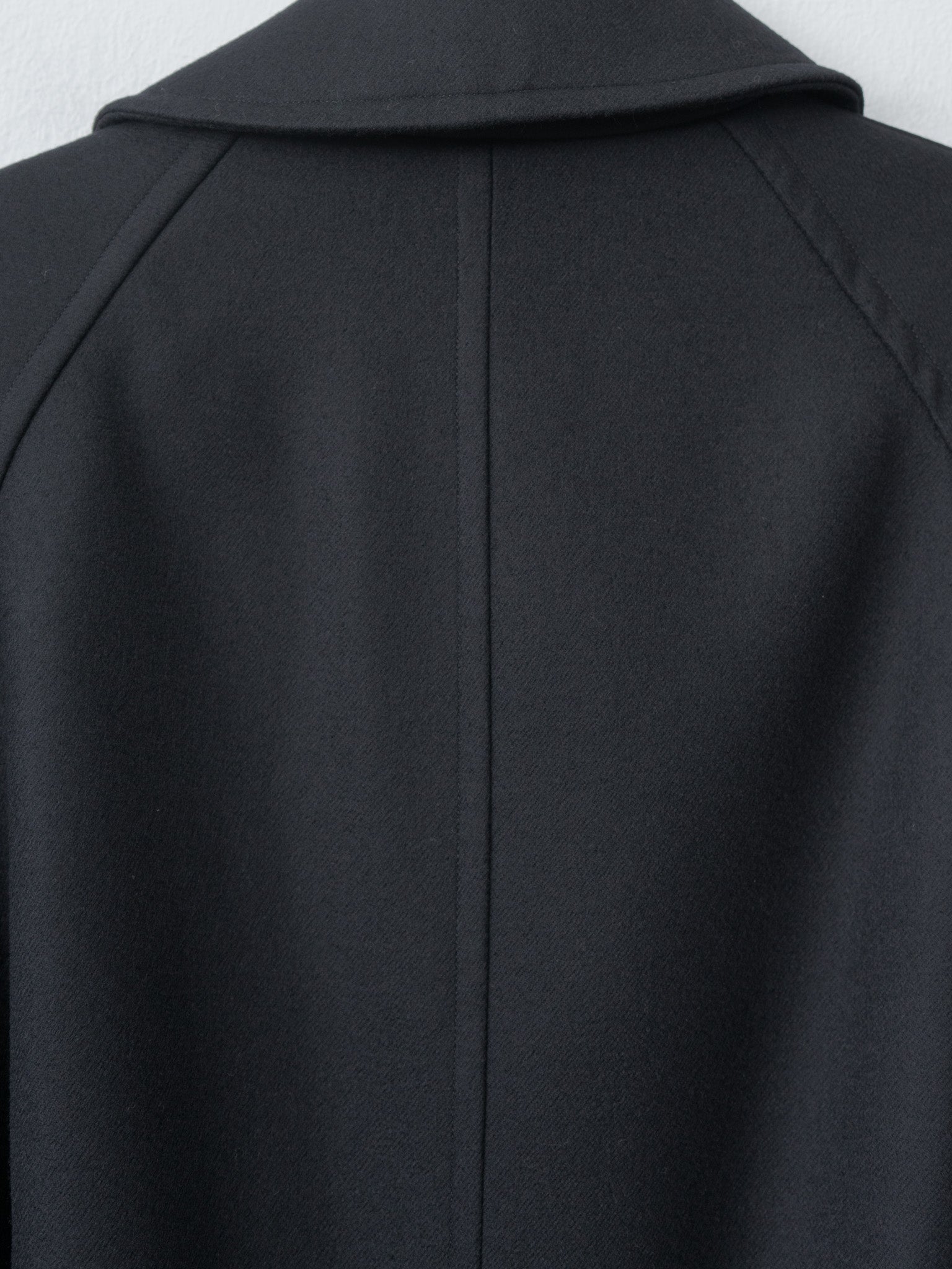 Namu Shop - Yleve Super100's Wool Melton Coat - Black