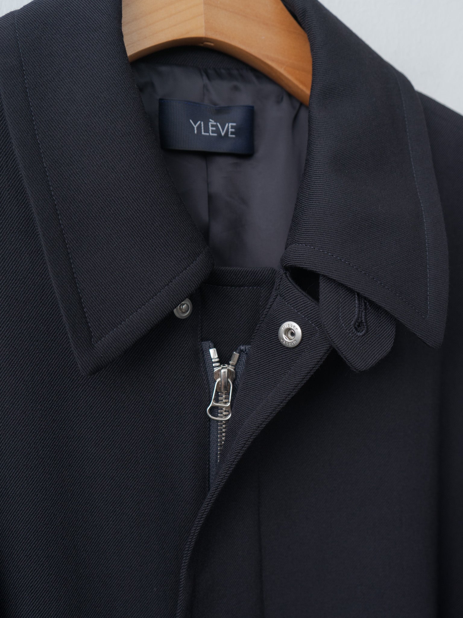 Namu Shop - Yleve Wool Gaba Zip Coat - Navy