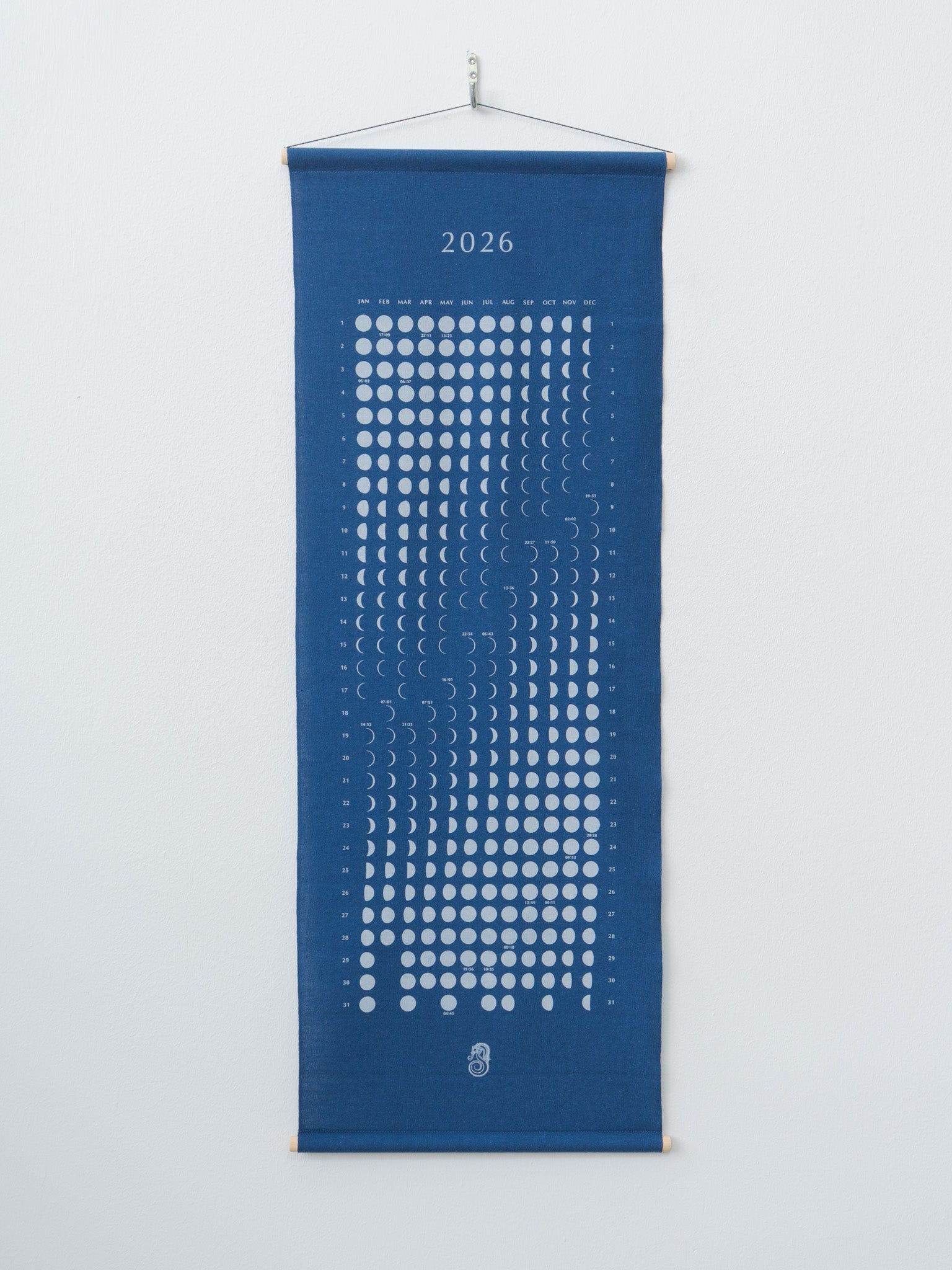 Namu Shop - Litmus Indigo-dyed Moon Calendar 2026