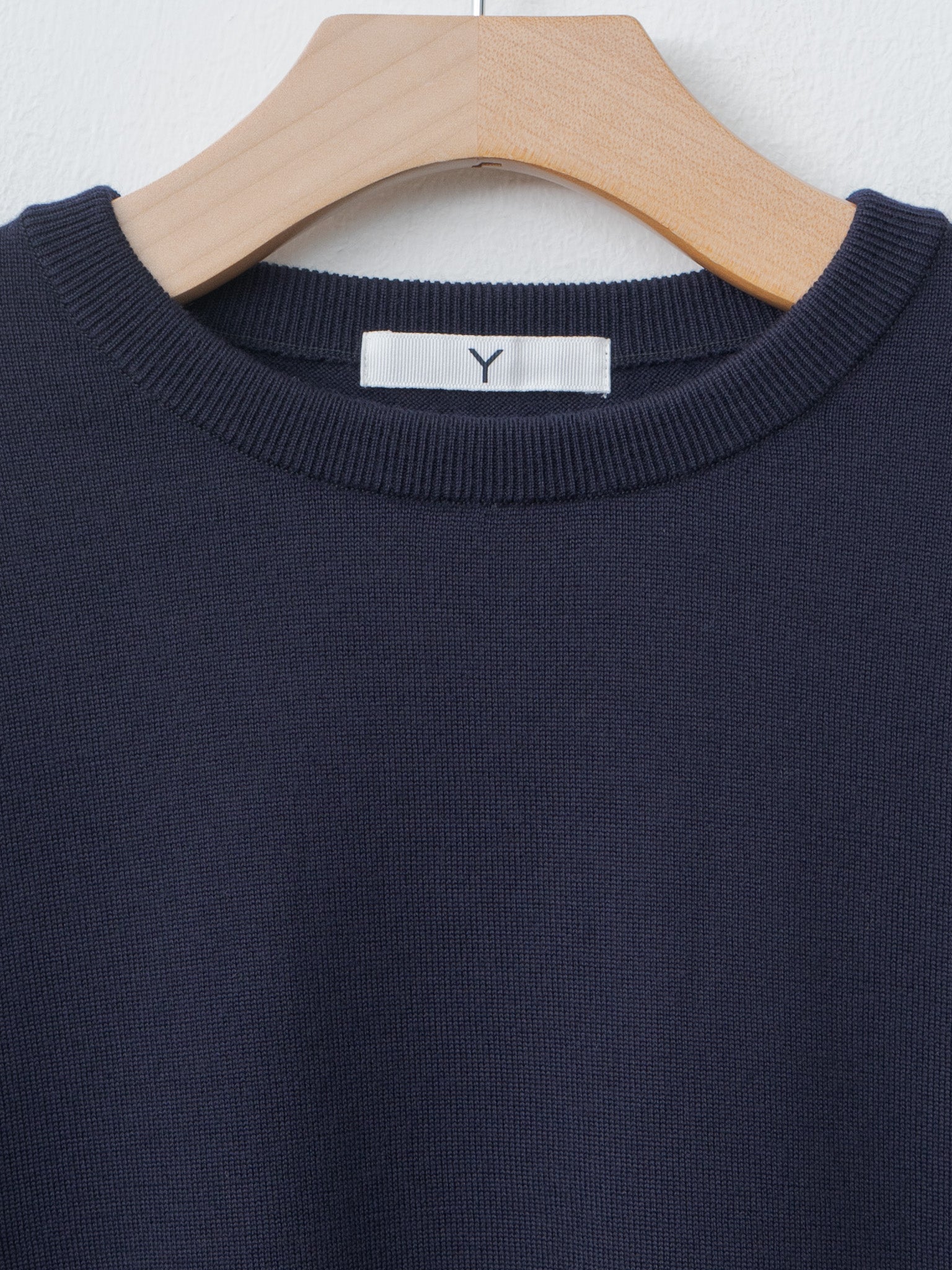 Namu Shop - Y Nonmulesing Wool Knit P/O - Navy