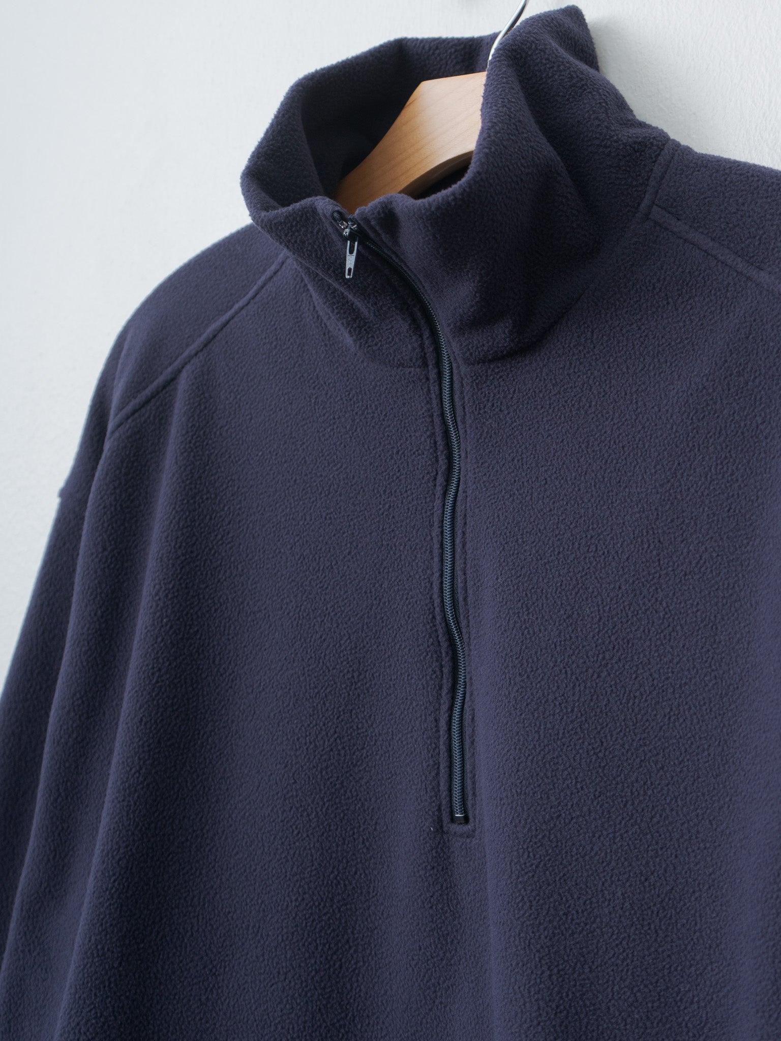 Namu Shop - Y Recycle Polyester Fleece Half Zip P/O - Navy
