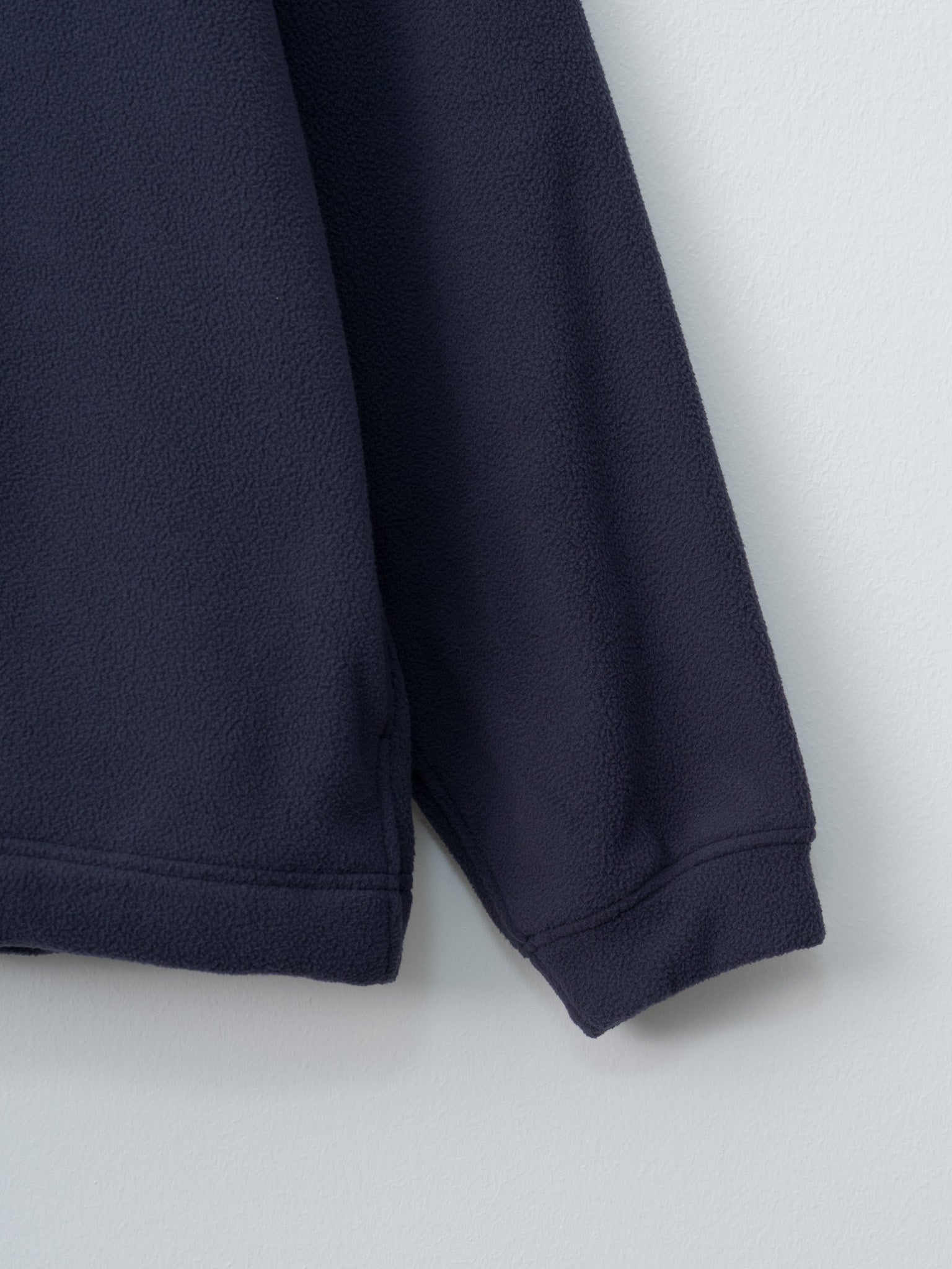 Namu Shop - Y Recycle Polyester Fleece Half Zip P/O - Navy