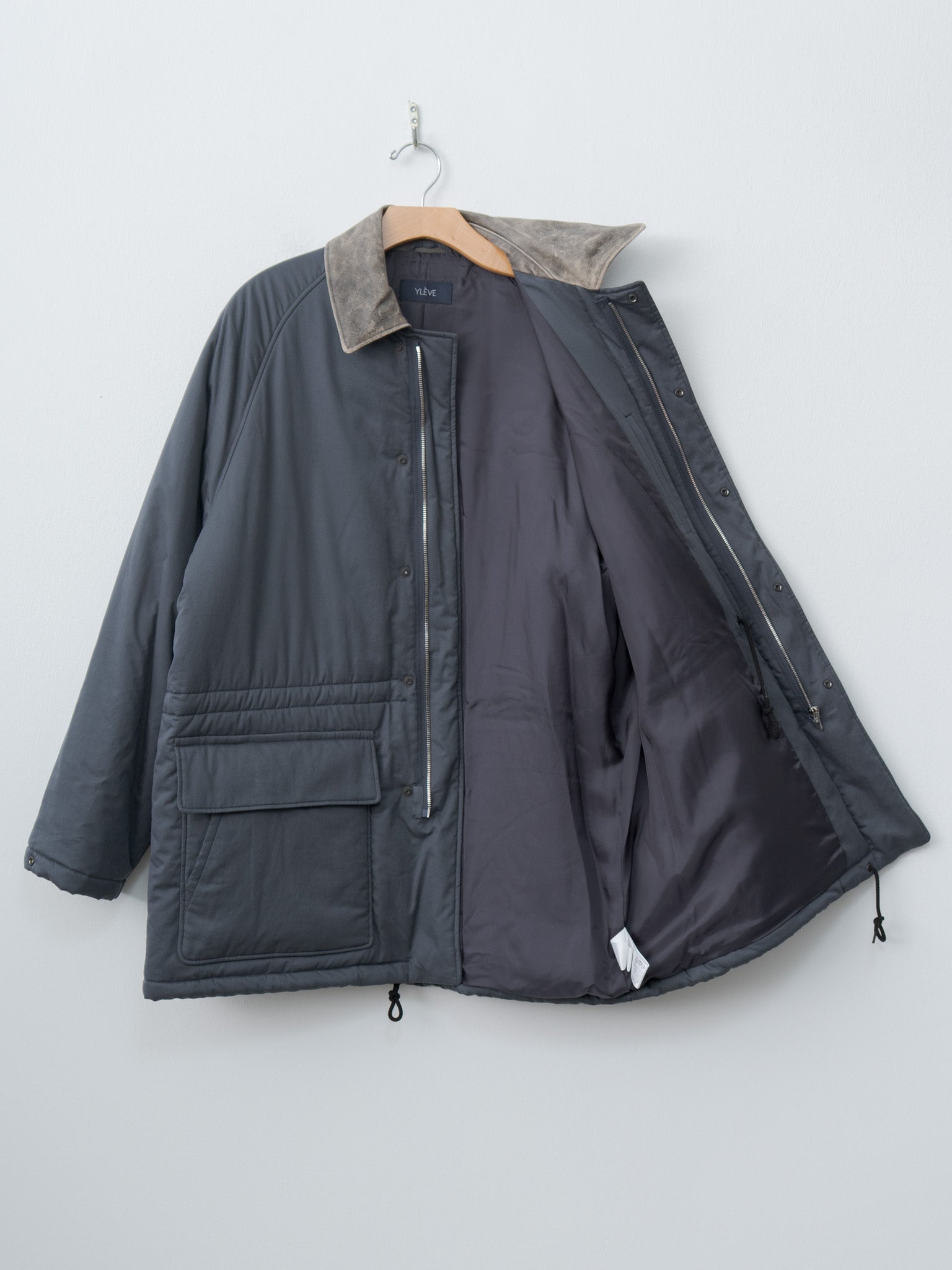 Namu Shop - Yleve Finx Cotton Padding Coat - Smokey Navy