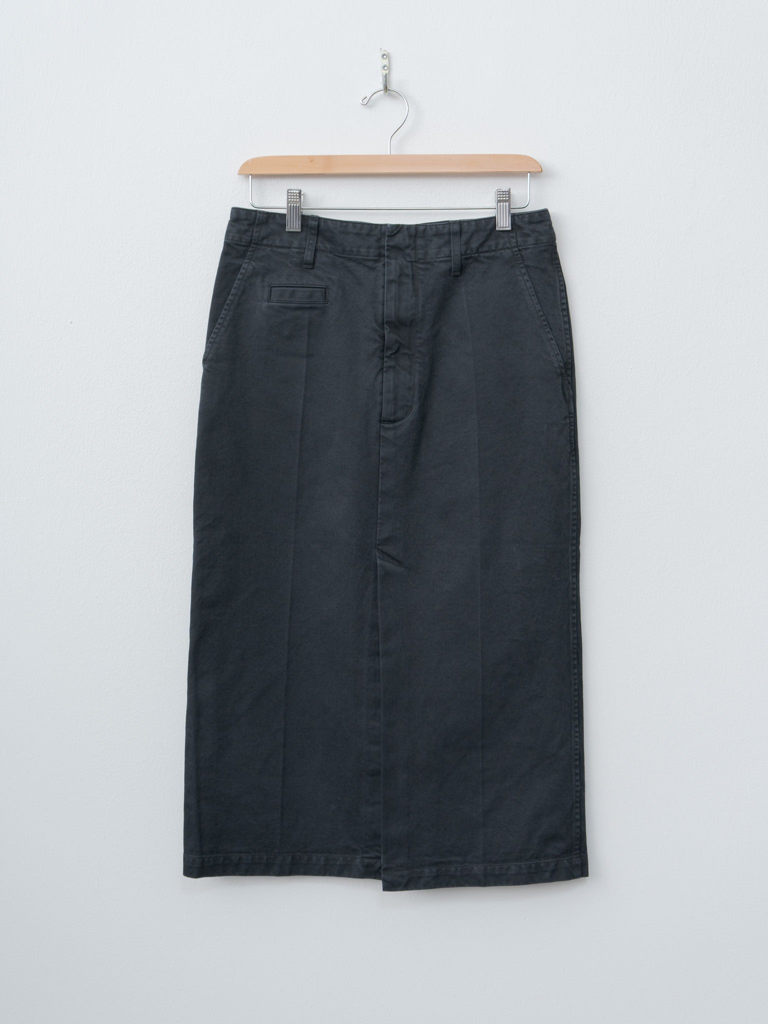 Namu Shop - Auralee Product Dyed Finx Chino Skirt - Black