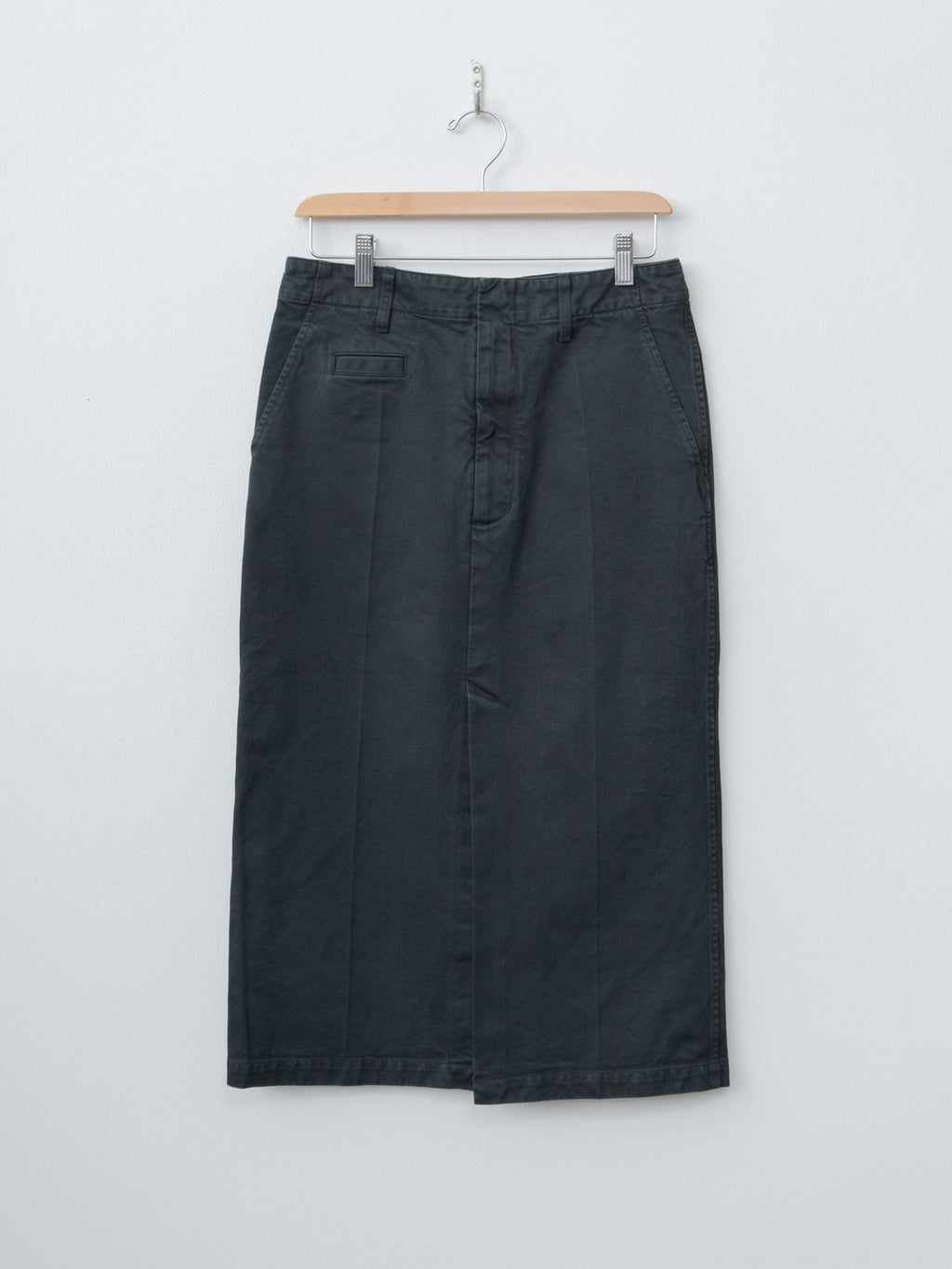 Namu Shop - Auralee Product Dyed Finx Chino Skirt - Black