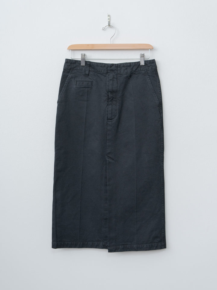 Namu Shop - Auralee Product Dyed Finx Chino Skirt - Black