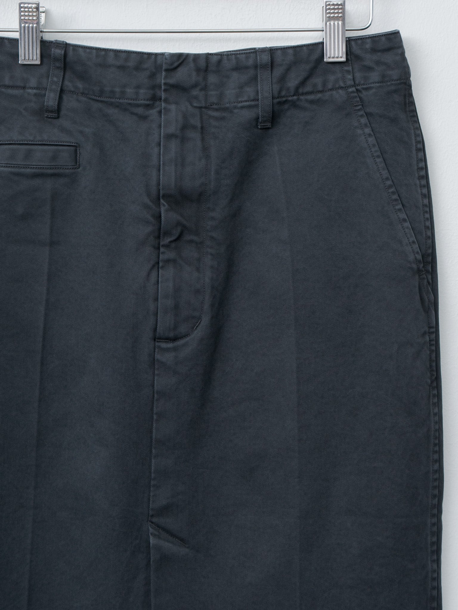 Namu Shop - Auralee Product Dyed Finx Chino Skirt - Black