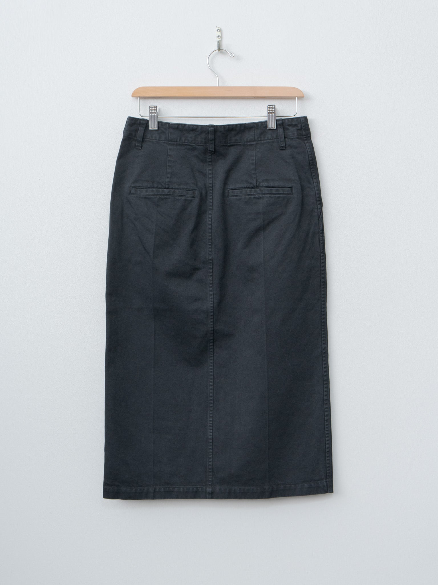 Namu Shop - Auralee Product Dyed Finx Chino Skirt - Black