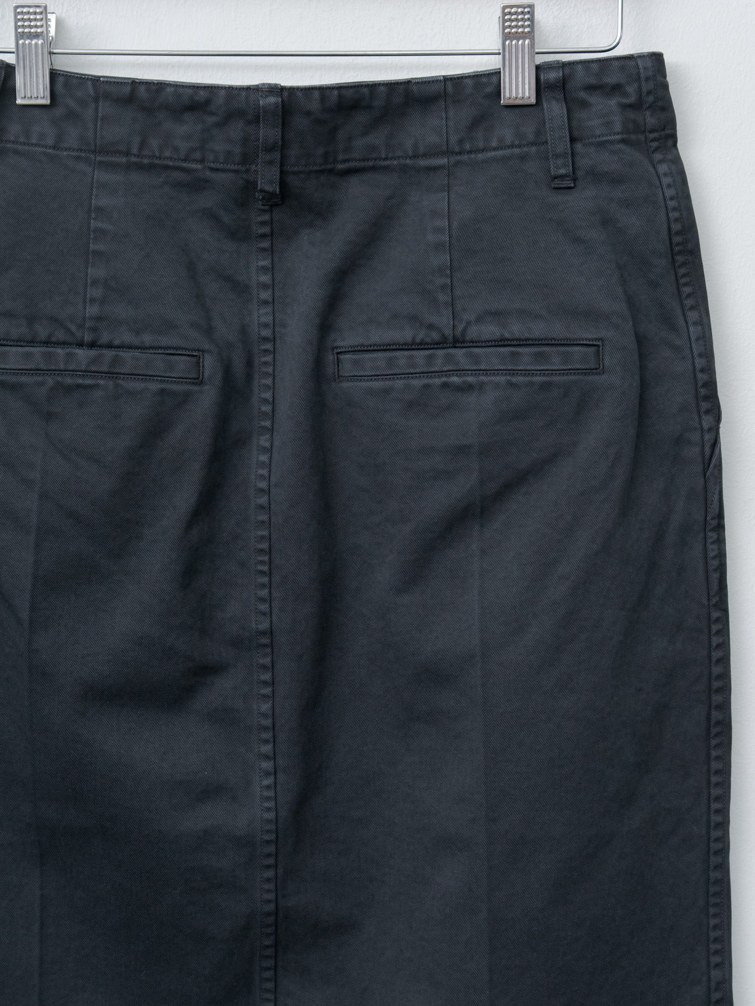 Namu Shop - Auralee Product Dyed Finx Chino Skirt - Black