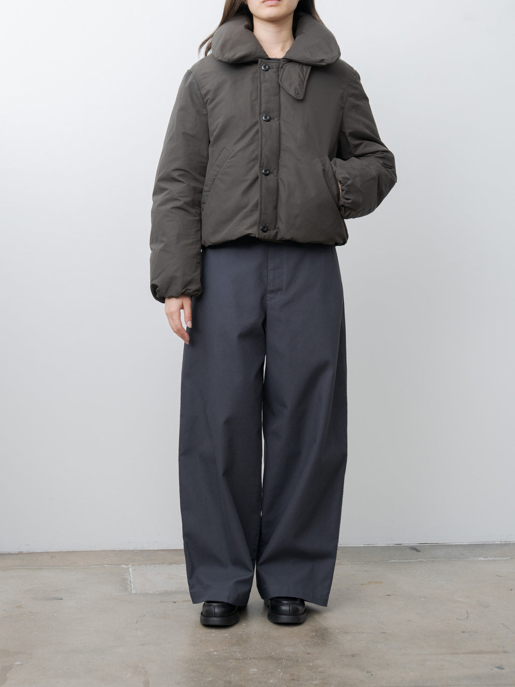 Namu Shop - Lemaire Short Puffer Blouson - Dark Espresso