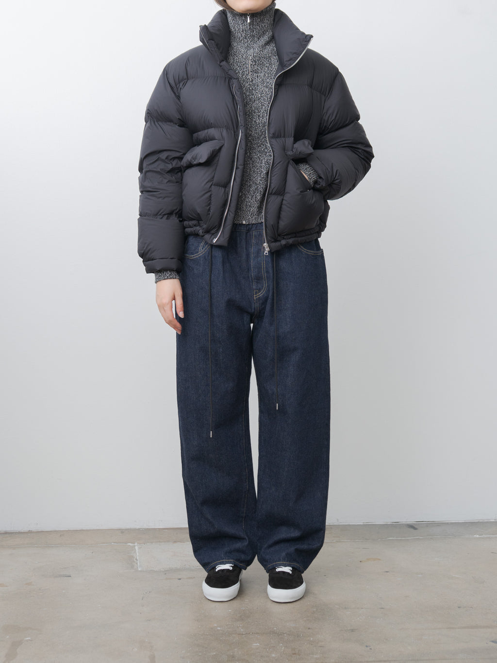 Namu Shop - Auralee Super Light Nylon Ripstop Down Blouson - Black