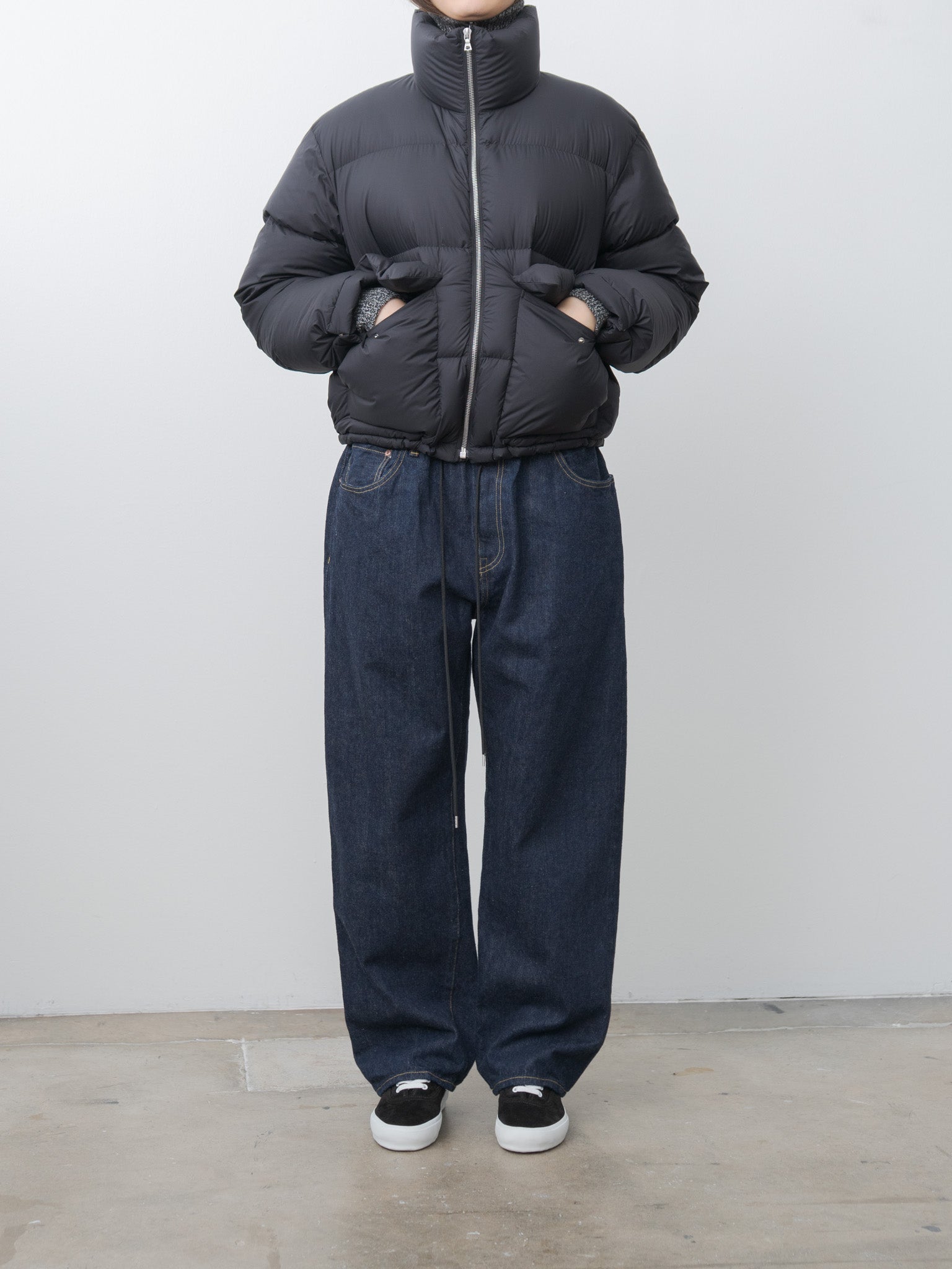 Namu Shop - Auralee Super Light Nylon Ripstop Down Blouson - Black