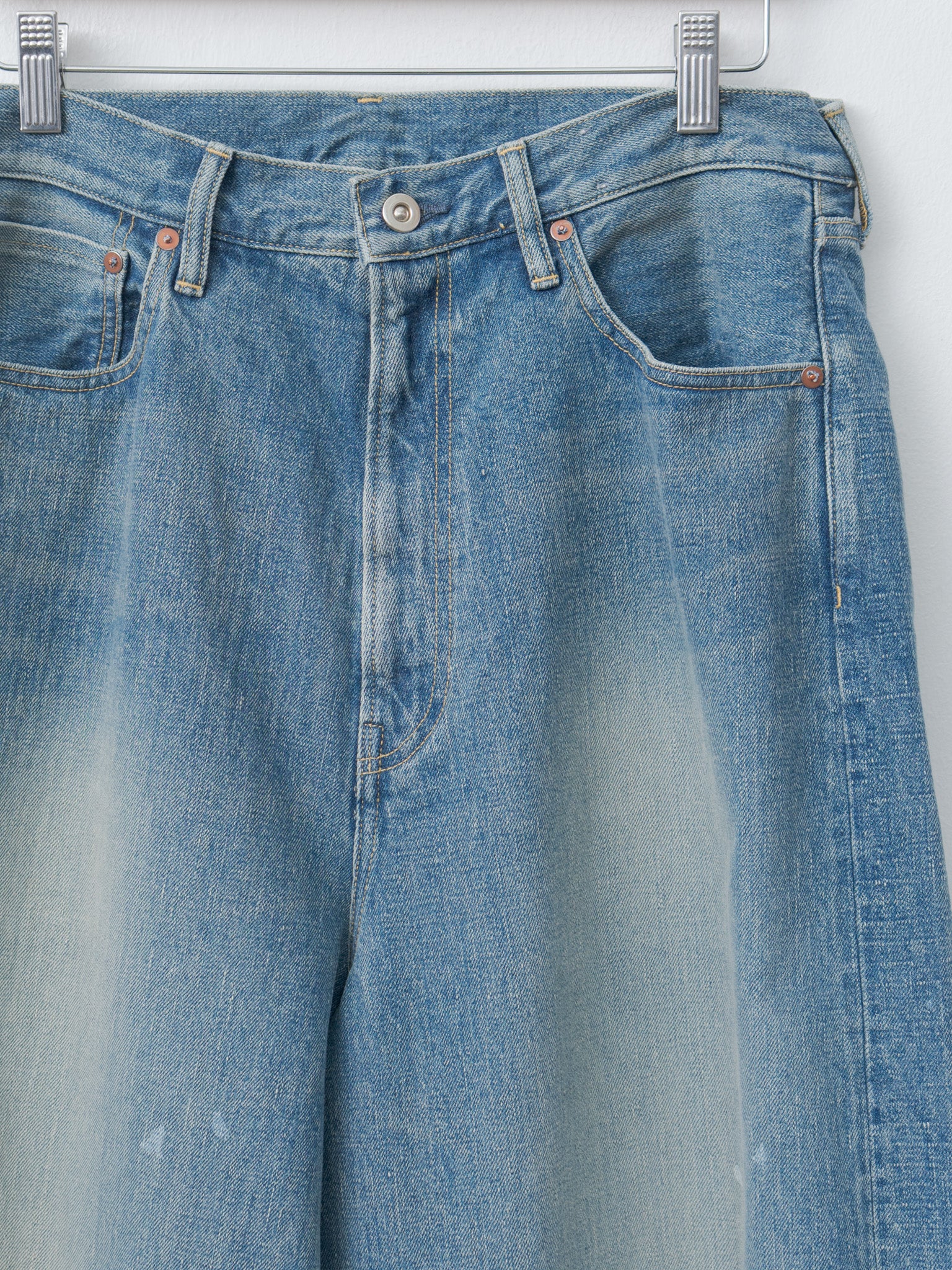 Namu Shop - Yoko Sakamoto 5Pocket Baggy Pants - Fade Indigo