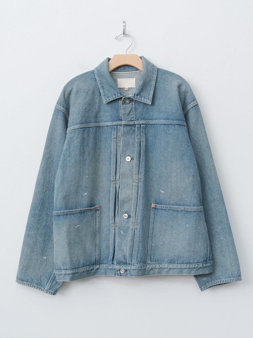 Namu Shop - Yoko Sakamoto Pleats Jacket - Fade Indigo