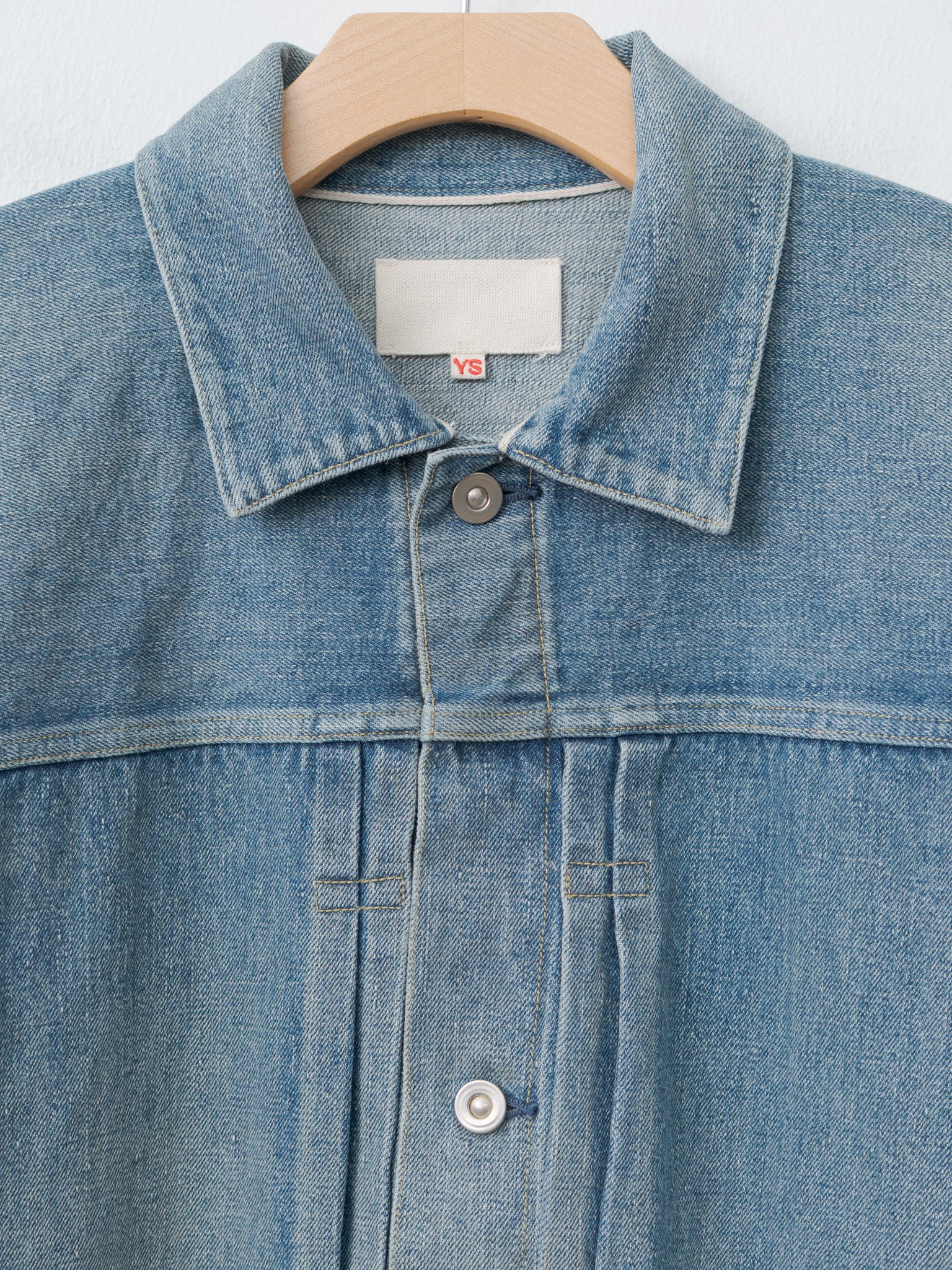 Namu Shop - Yoko Sakamoto Pleats Jacket - Fade Indigo