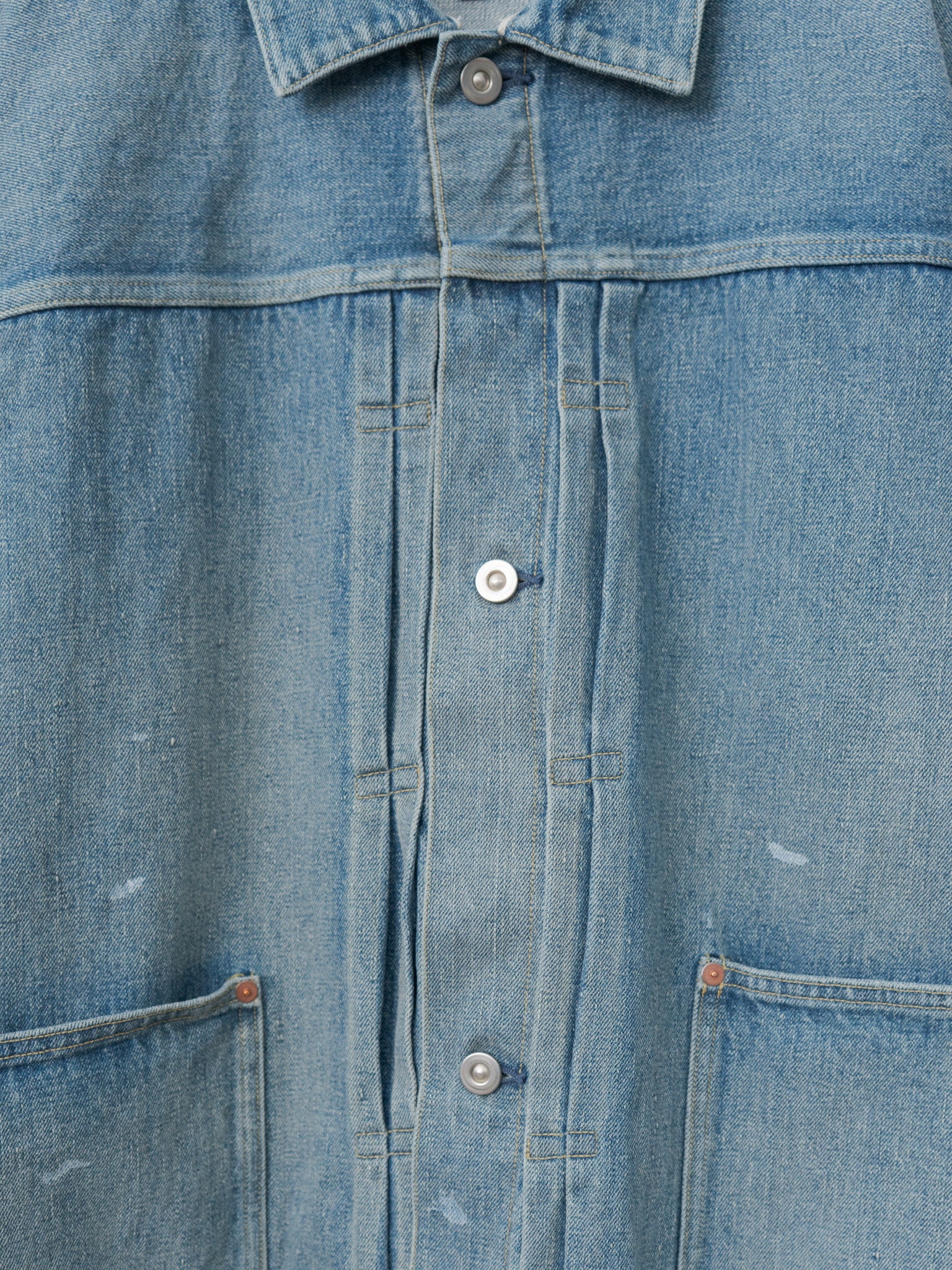 Namu Shop - Yoko Sakamoto Pleats Jacket - Fade Indigo