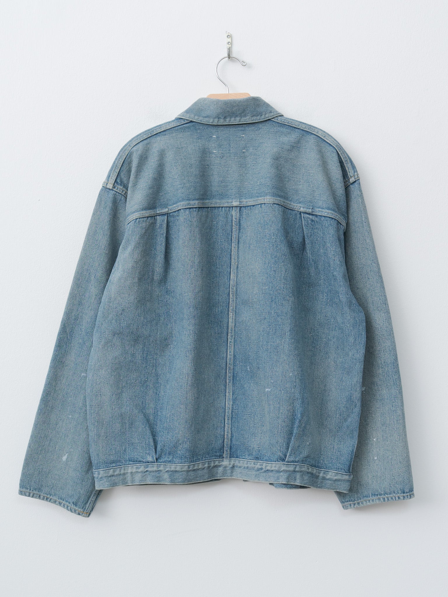 Namu Shop - Yoko Sakamoto Pleats Jacket - Fade Indigo