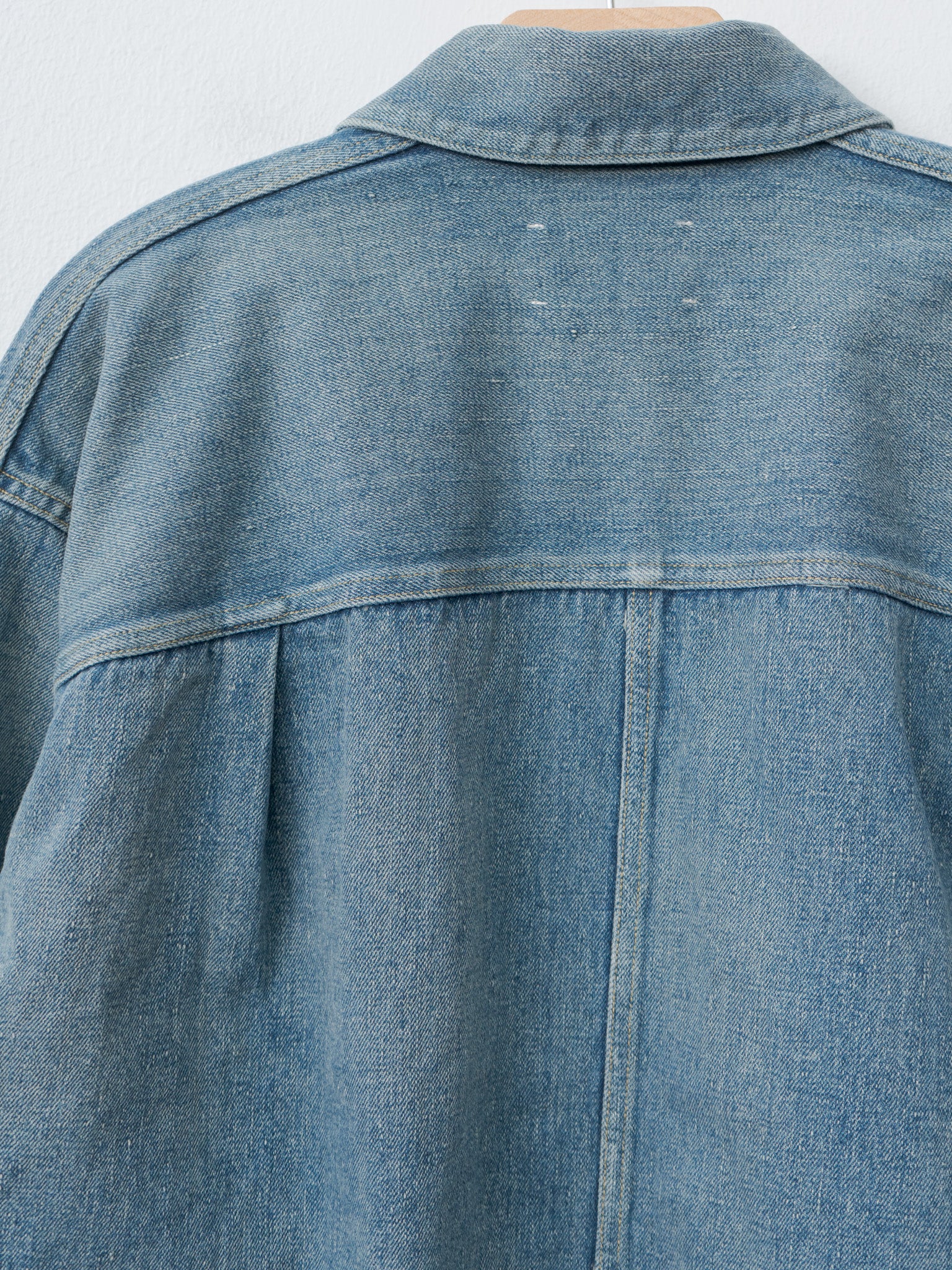 Namu Shop - Yoko Sakamoto Pleats Jacket - Fade Indigo