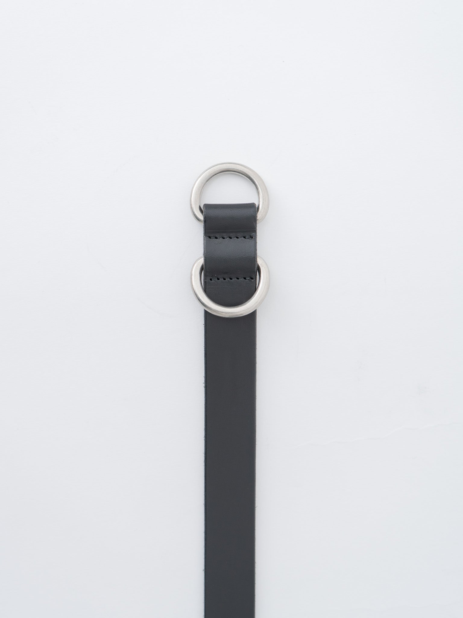 Namu Shop - Yoko Sakamoto Ring Belt Slim - Black × Silver (OS)