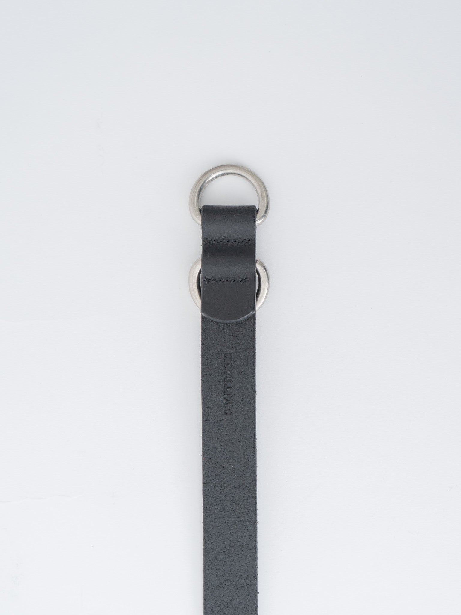 Namu Shop - Yoko Sakamoto Ring Belt Slim - Black × Silver (OS)