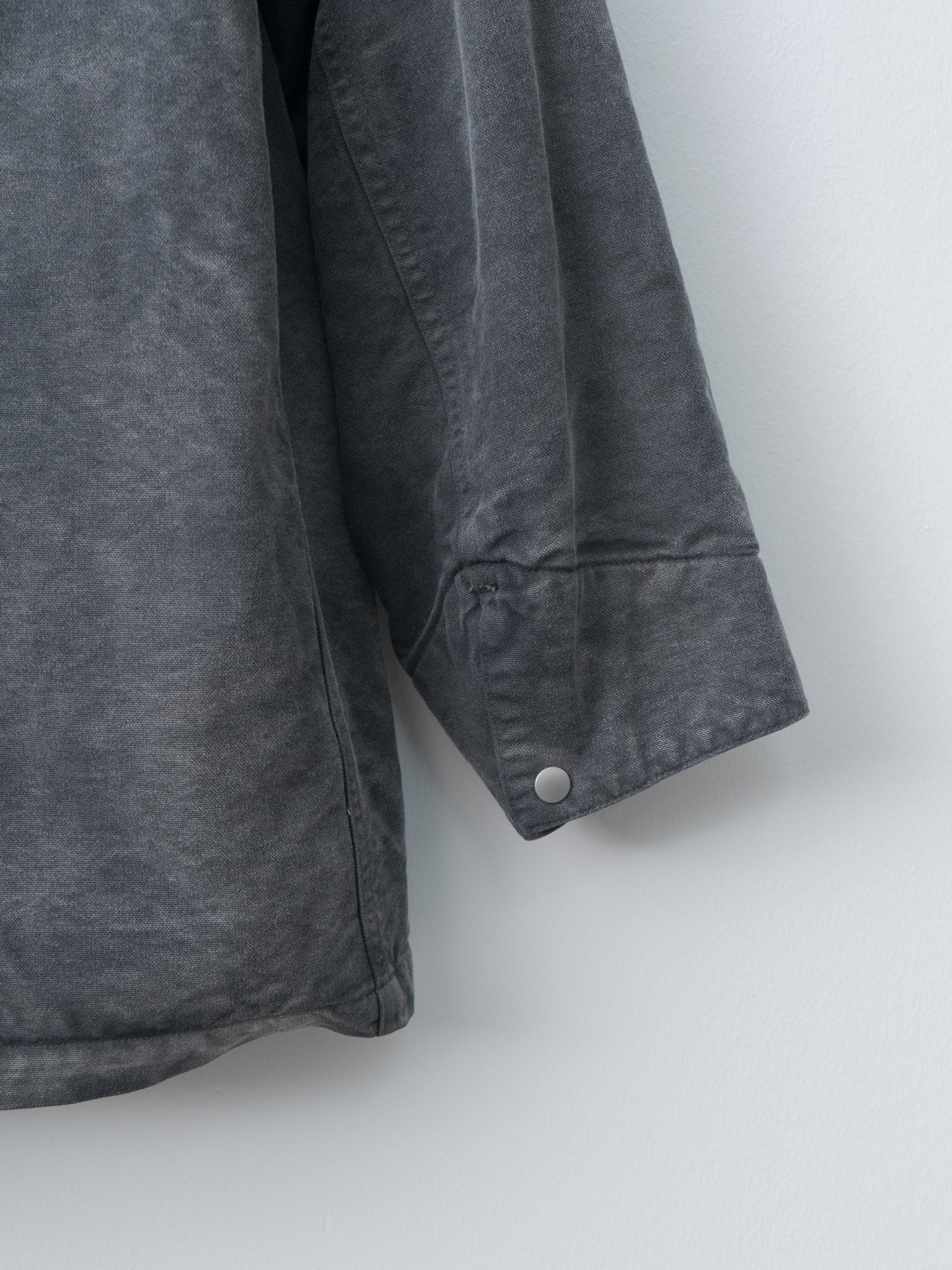 Namu Shop - Auralee Product Dyed Organic Cotton Duck Blouson - Faded Black