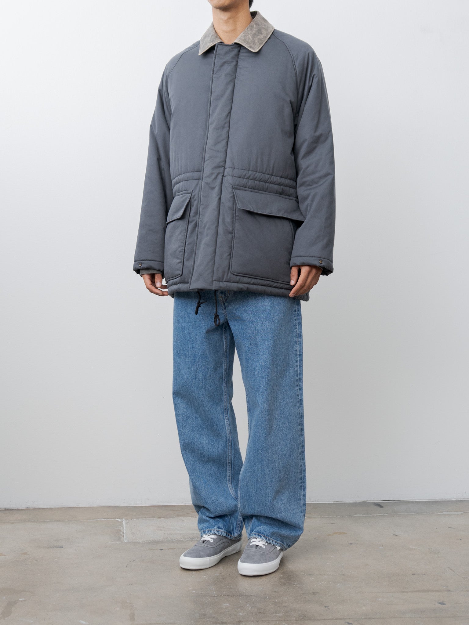 Namu Shop - Yleve Finx Cotton Padding Coat - Smokey Navy