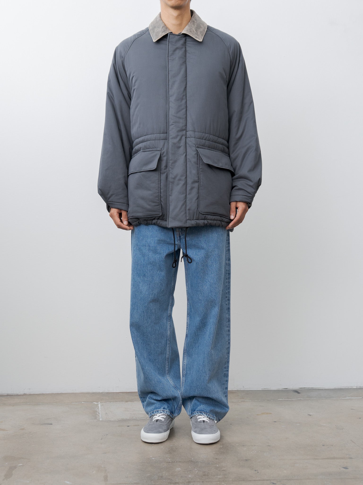 Namu Shop - Yleve Finx Cotton Padding Coat - Smokey Navy