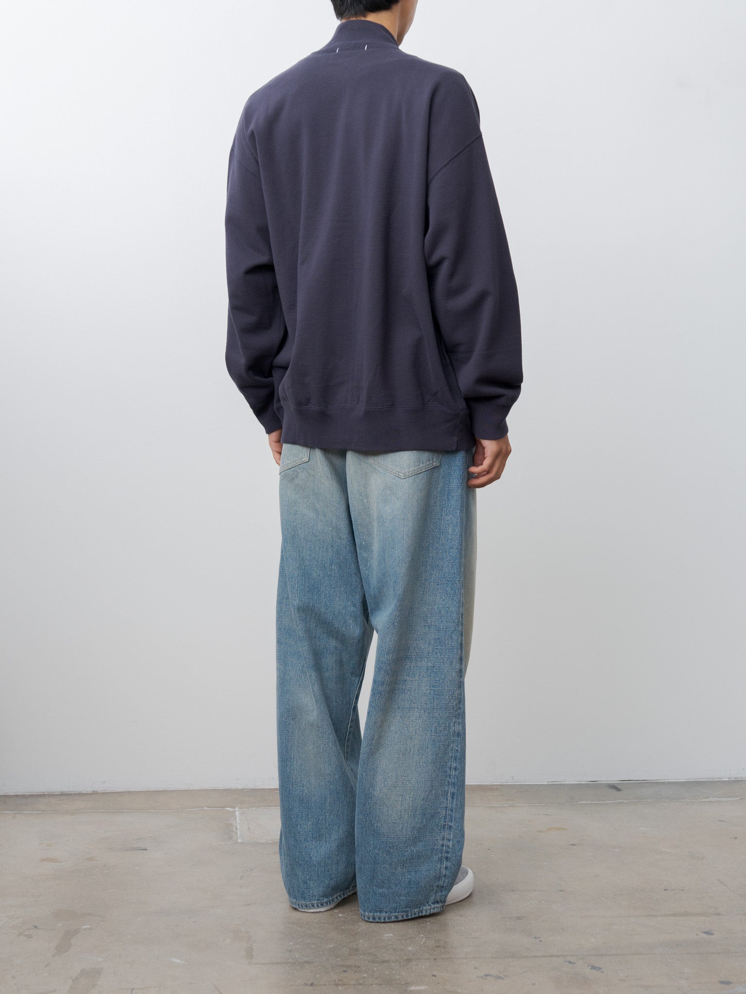 Namu Shop - Y Organic Cotton Heavy Weight Fleece Blouson - Navy