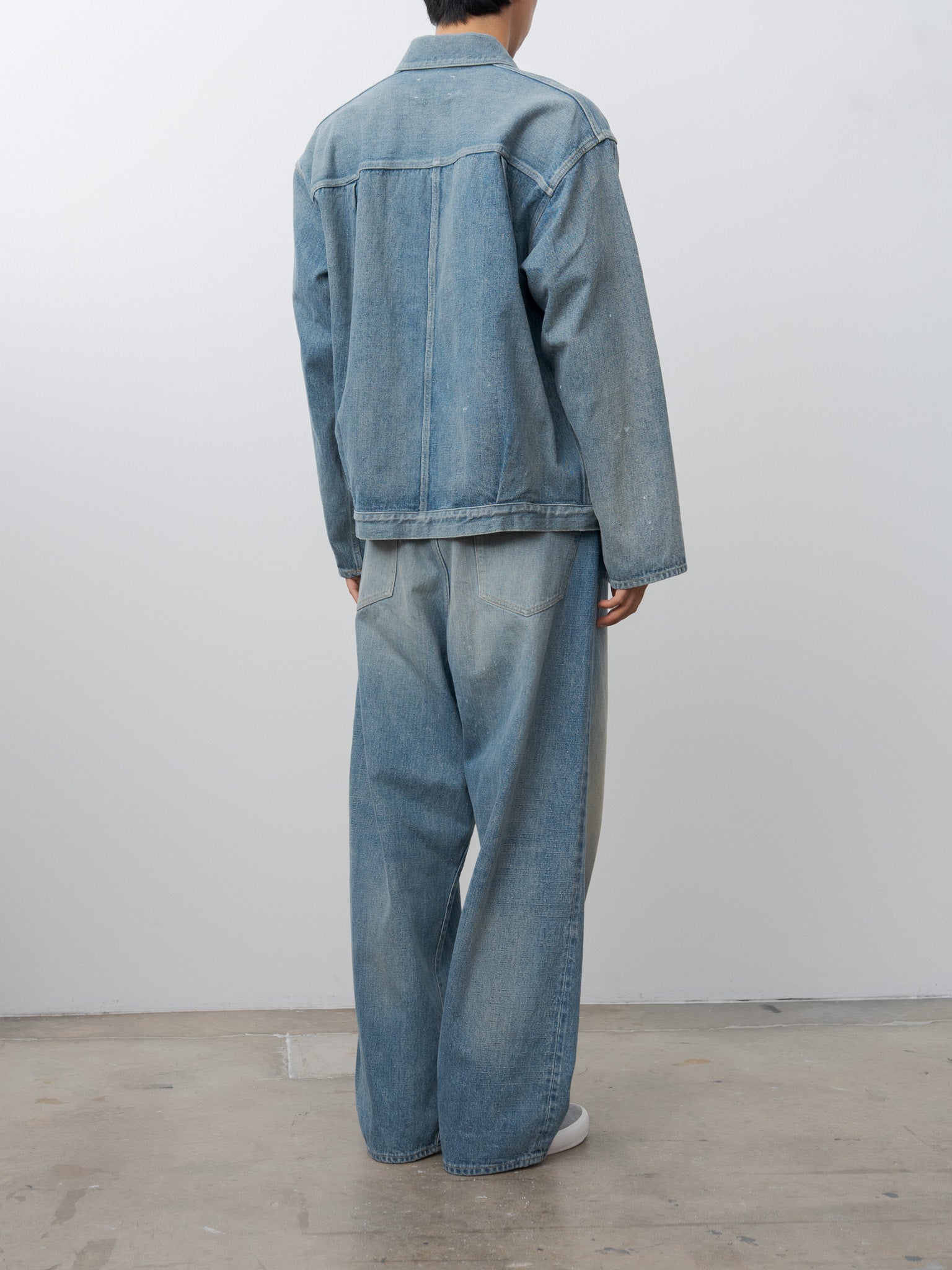 Namu Shop - Yoko Sakamoto Pleats Jacket - Fade Indigo
