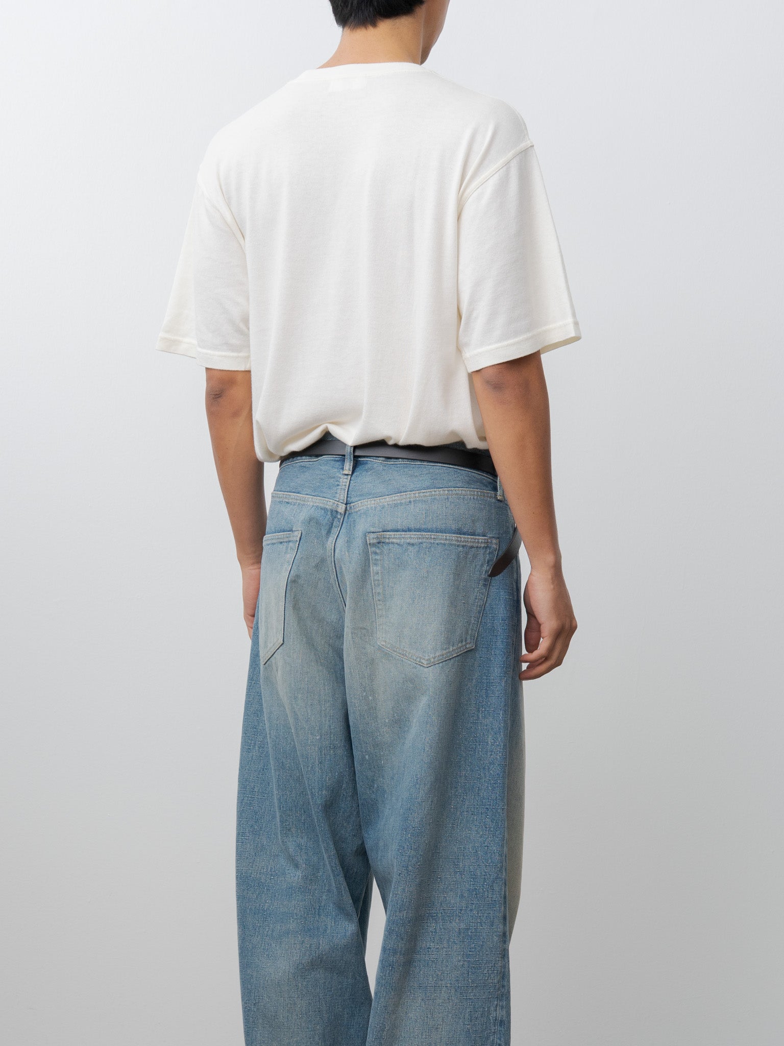 Namu Shop - Yoko Sakamoto Ring Belt Slim - Black × Silver (OS)