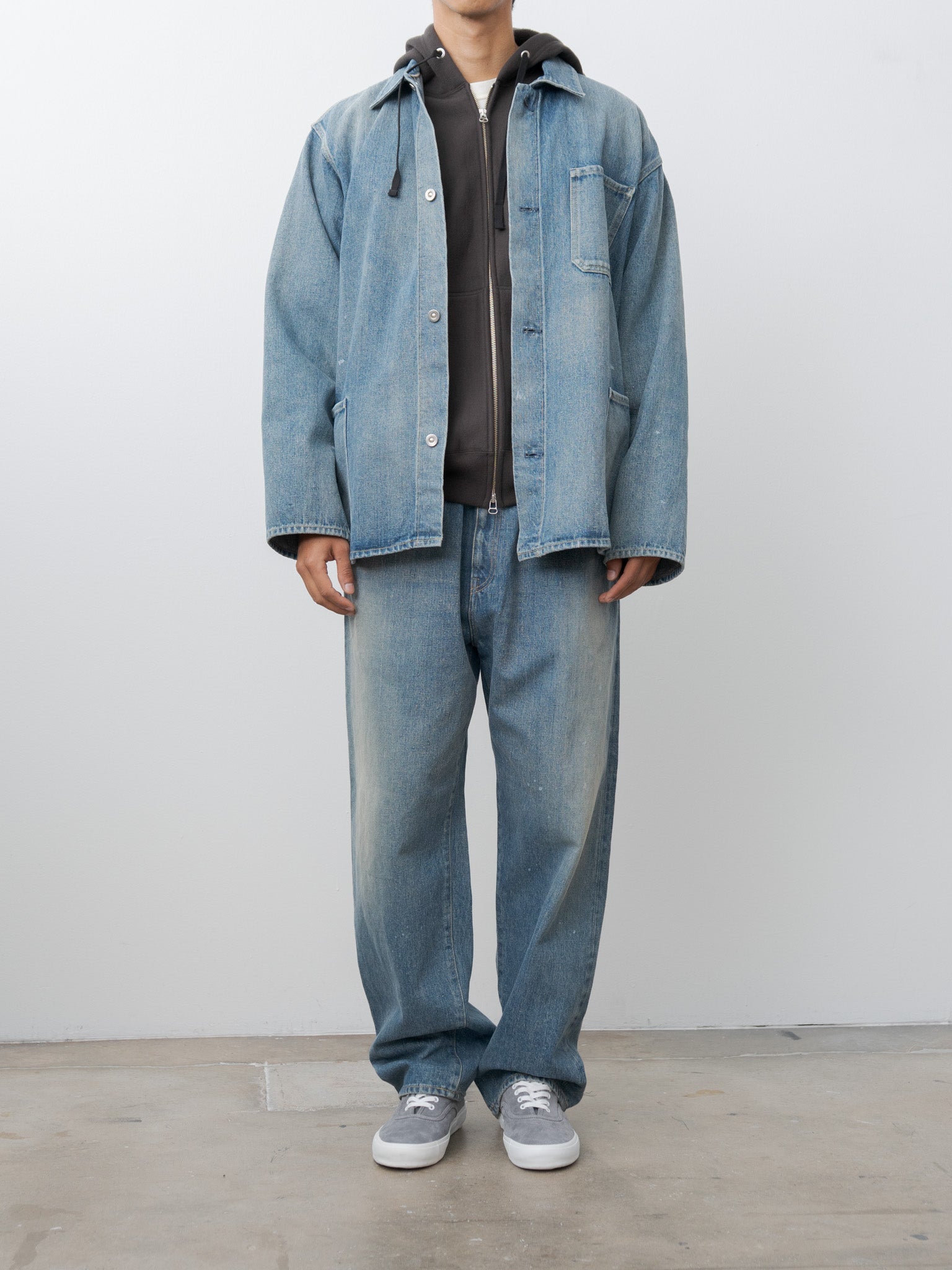 Namu Shop - Yoko Sakamoto 5Pocket Easy Pants - Fade Indigo