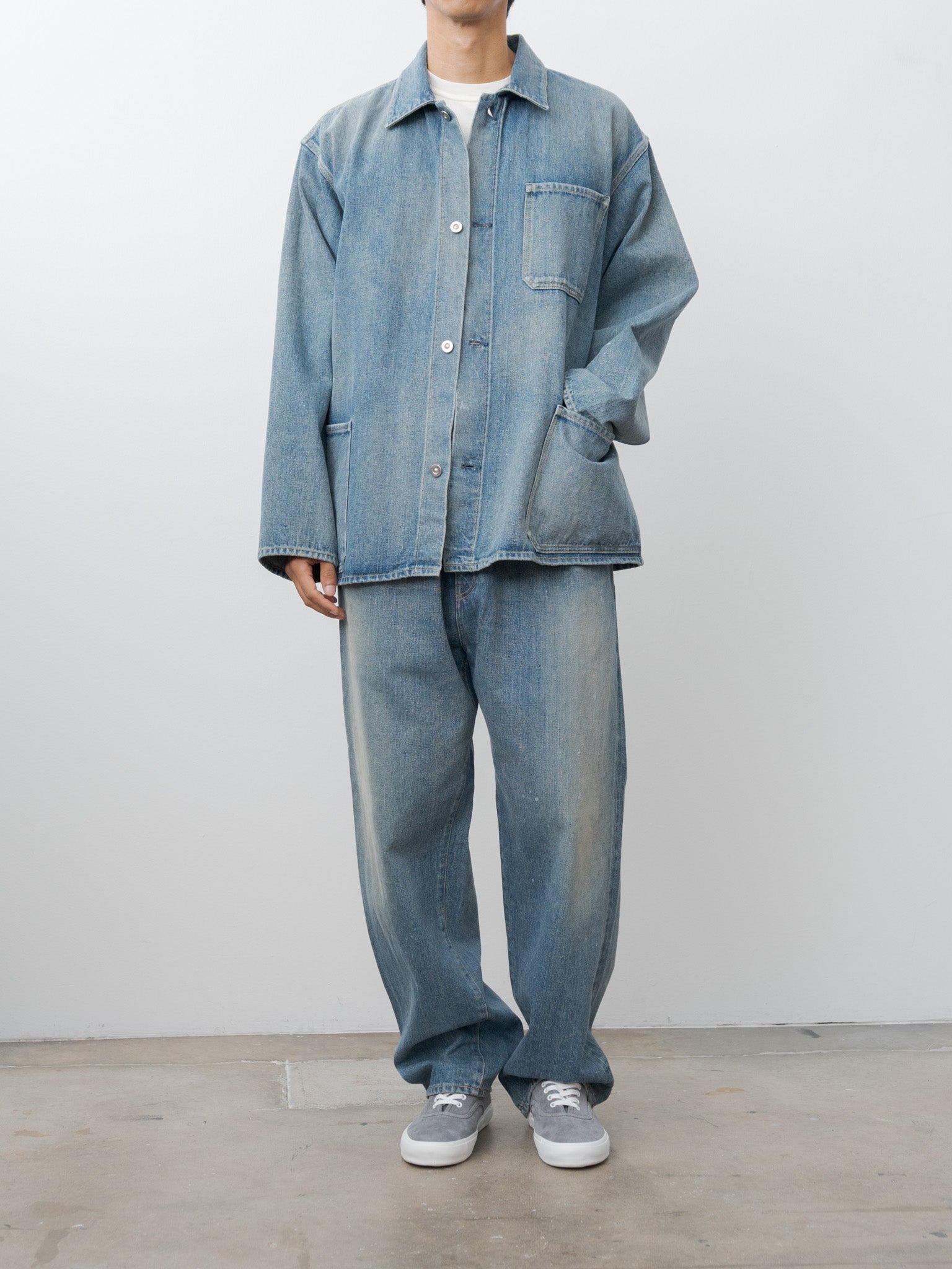 Namu Shop - Yoko Sakamoto Coverall - Fade Indigo