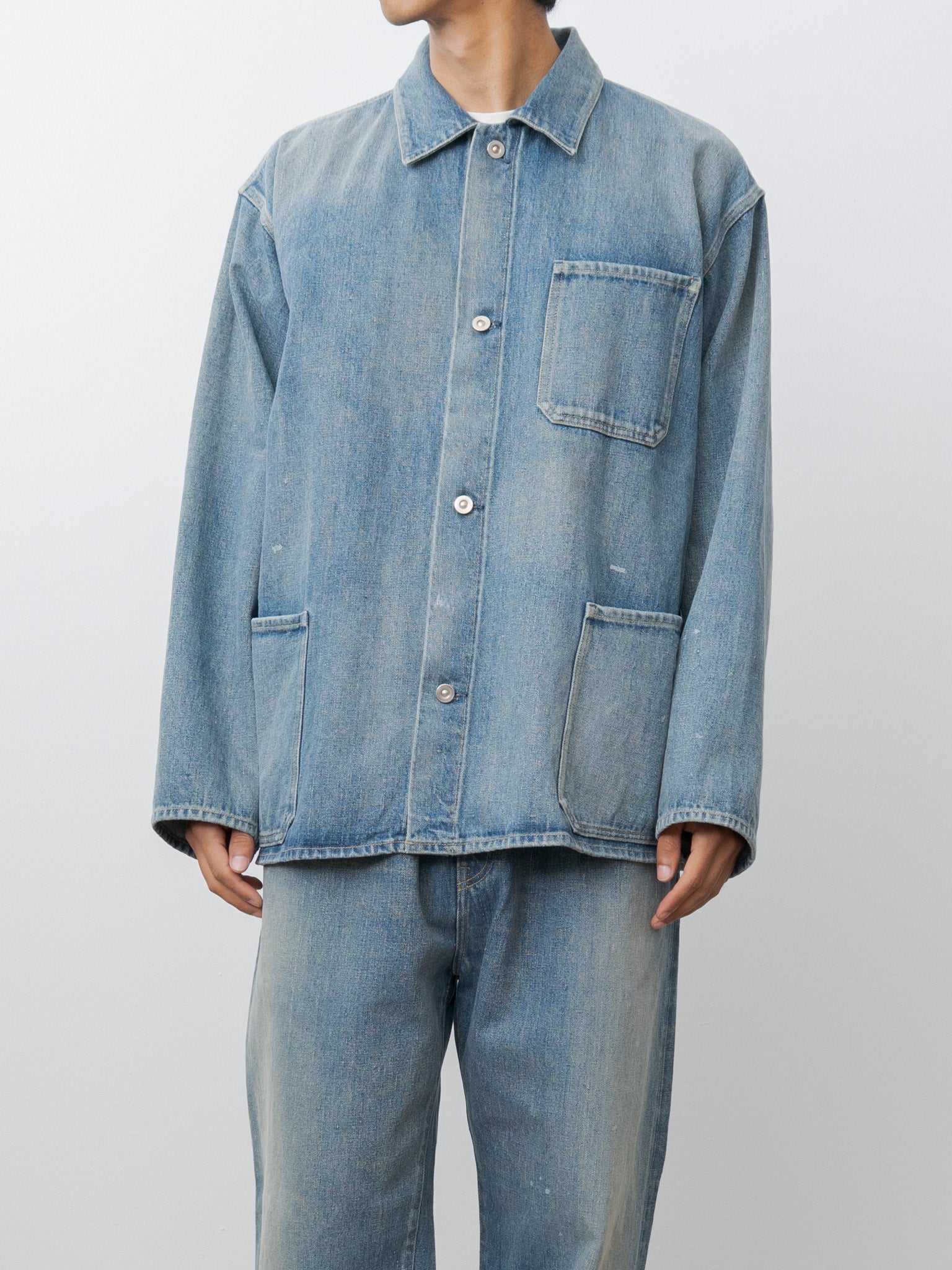 Namu Shop - Yoko Sakamoto Coverall - Fade Indigo