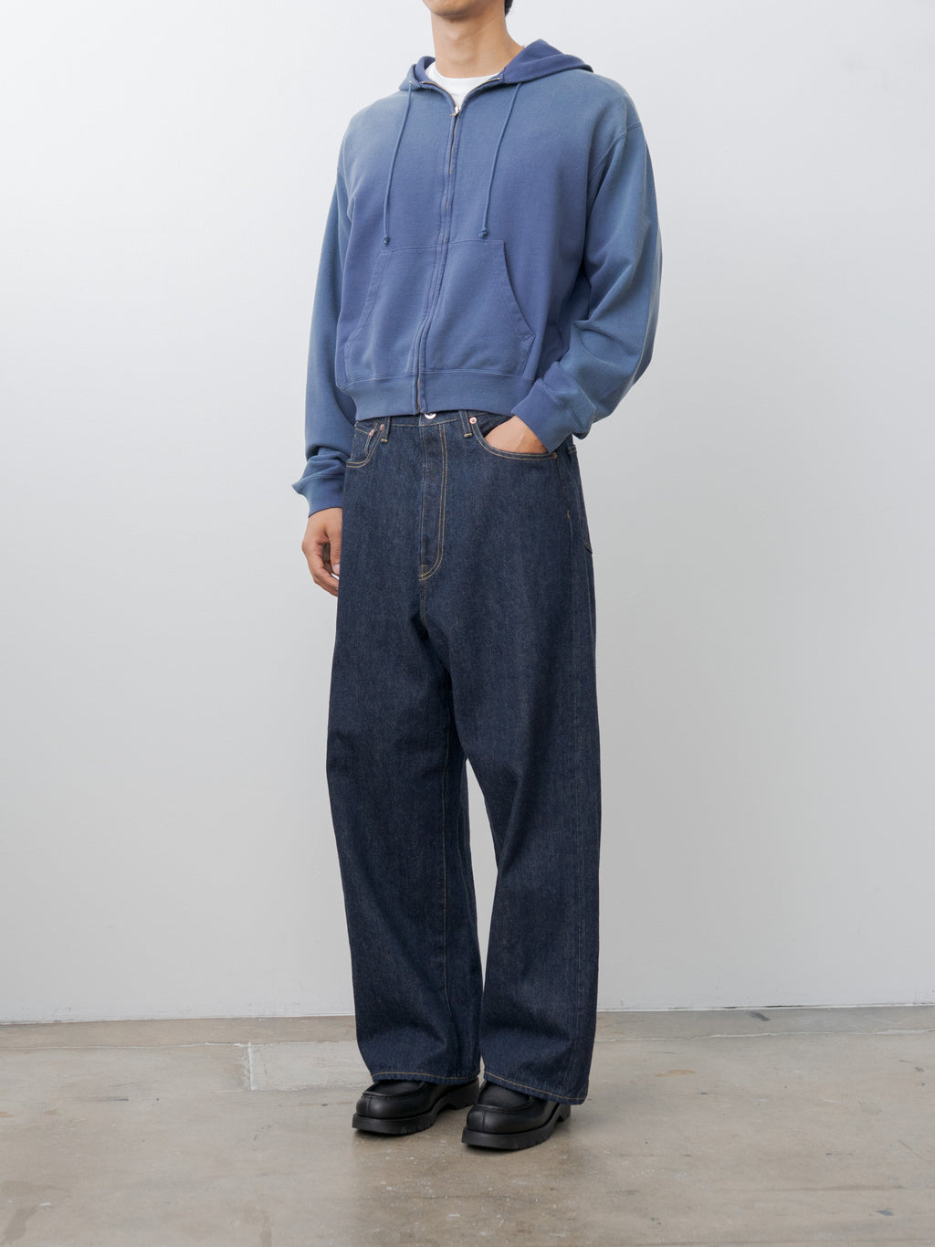 Namu Shop - Yoko Sakamoto 5Pocket Baggy Pants - Indigo
