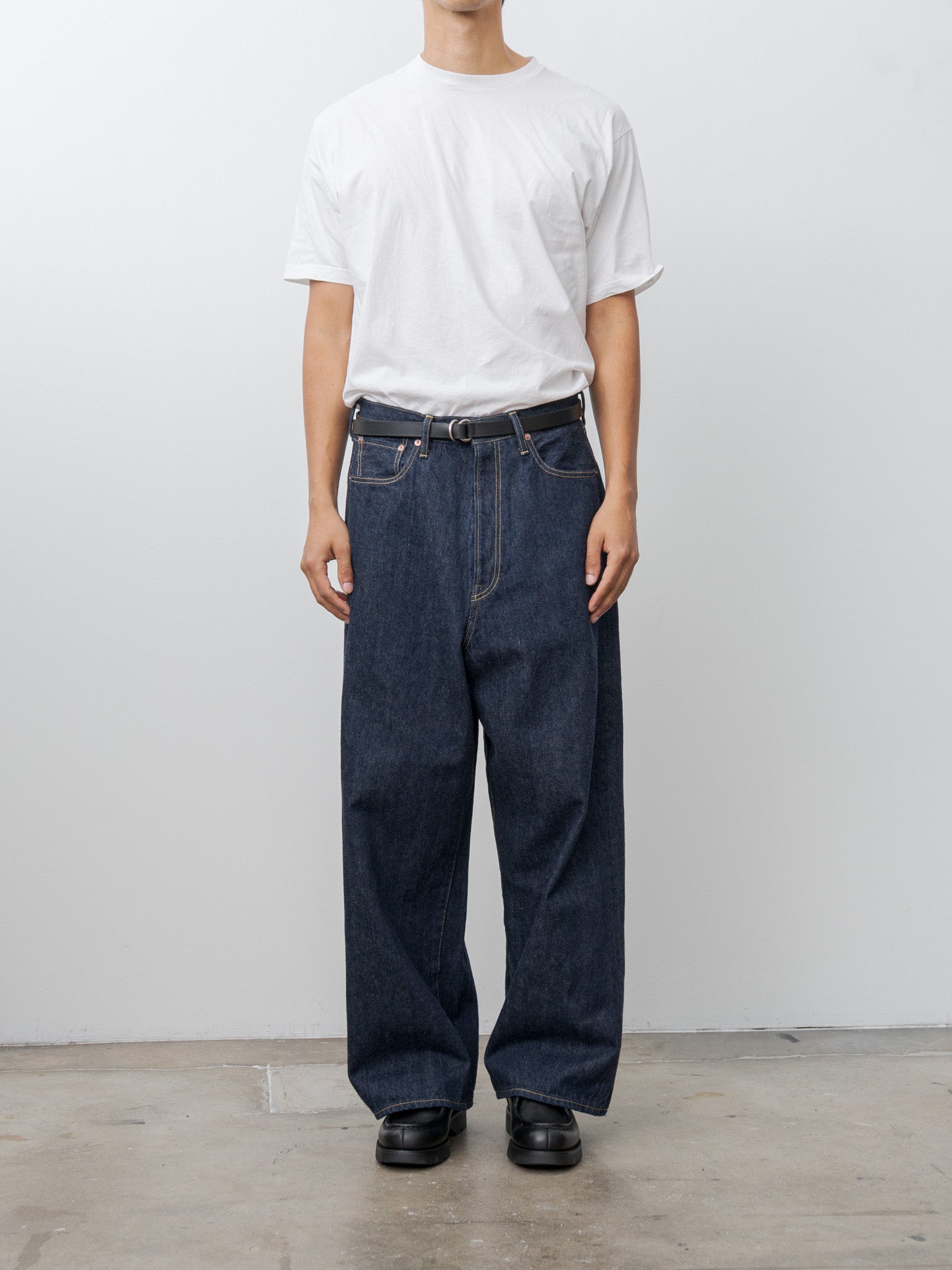 Namu Shop - Yoko Sakamoto 5Pocket Baggy Pants - Indigo