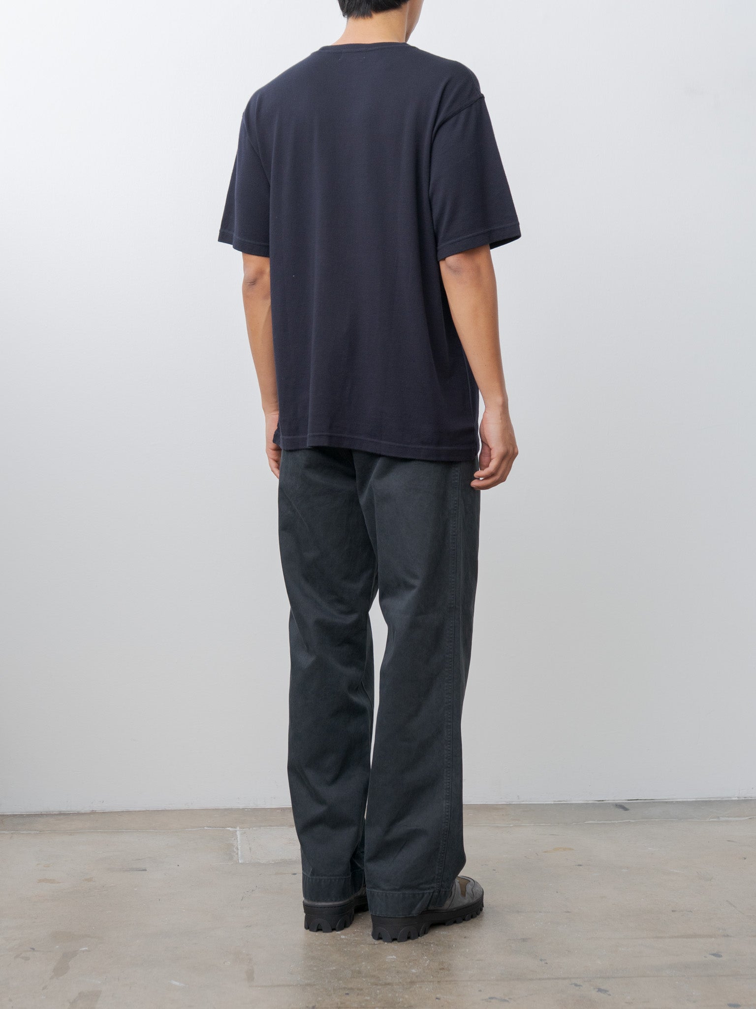 Namu Shop - Auralee Product Dyed Finx Chino One-Tuck Pants - Black