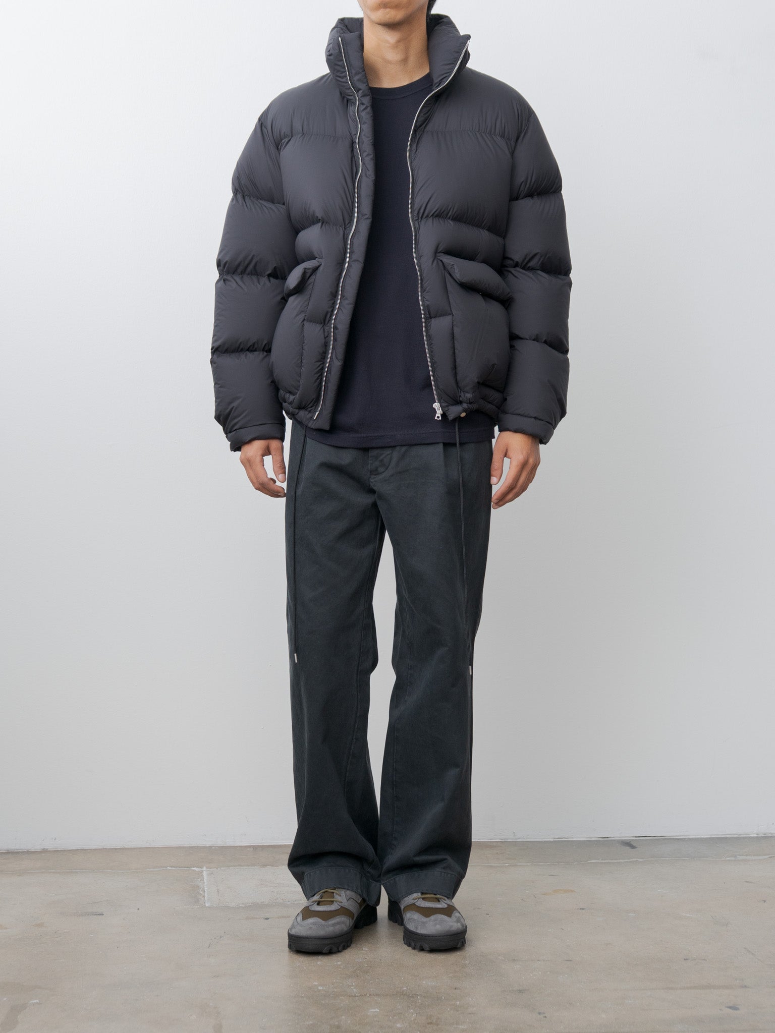 Namu Shop - Y Nonmulesing Wool Knit P/O - Navy