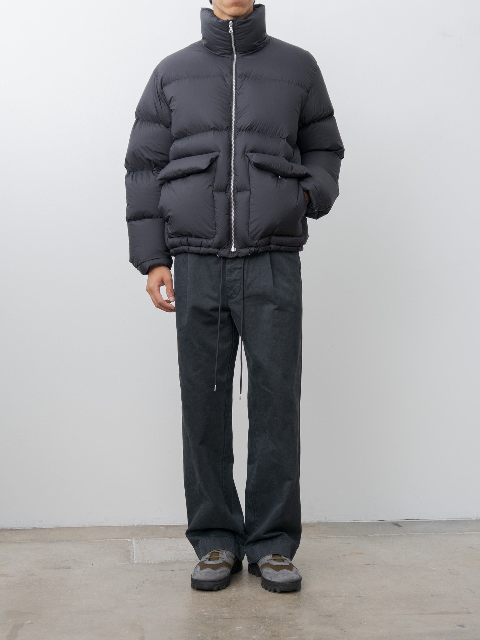 Namu Shop - Auralee Super Light Nylon Ripstop Down Blouson - Black