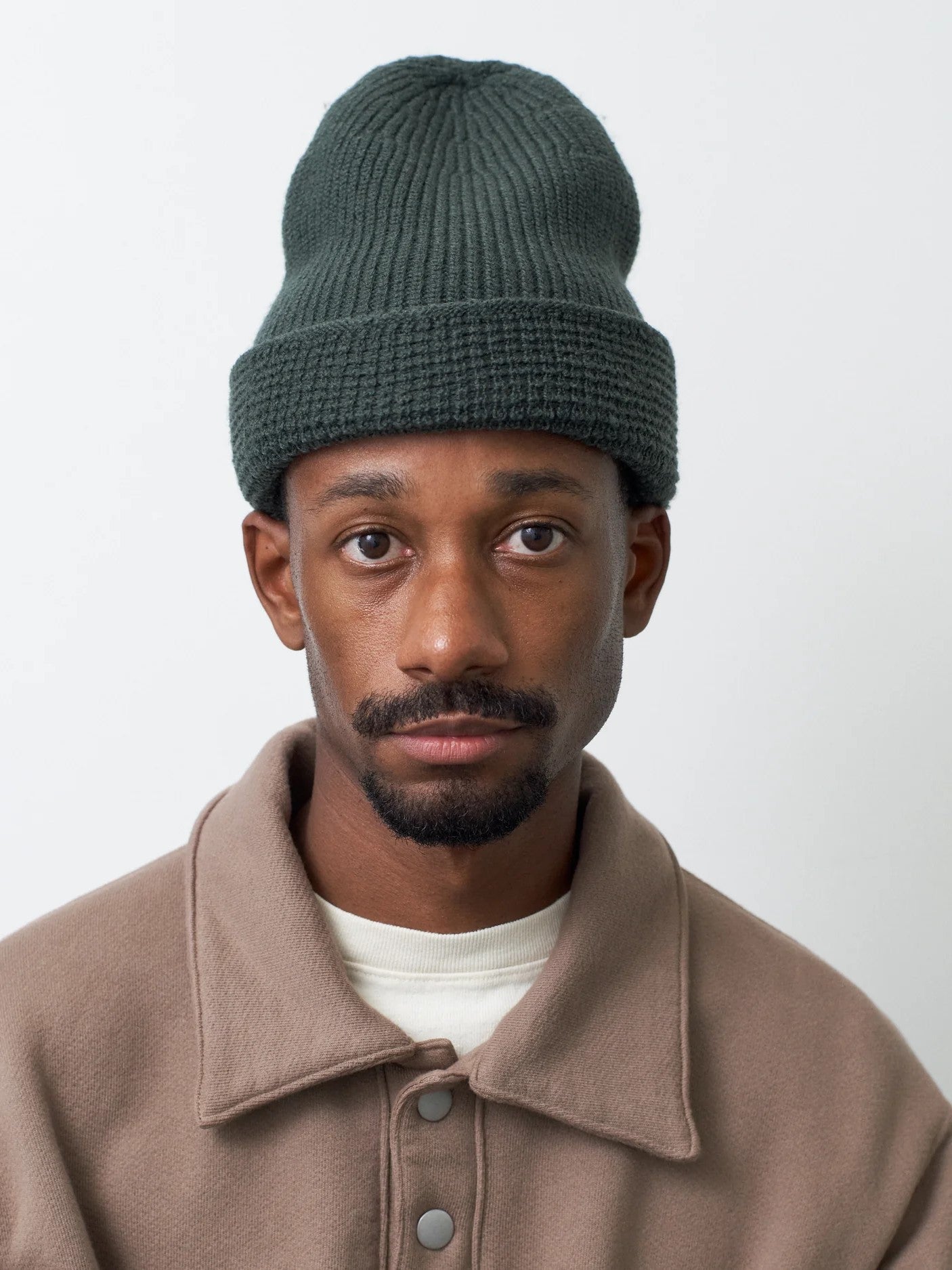 Namu Shop - paa Combo Stitch Beanie - Deep Hunter