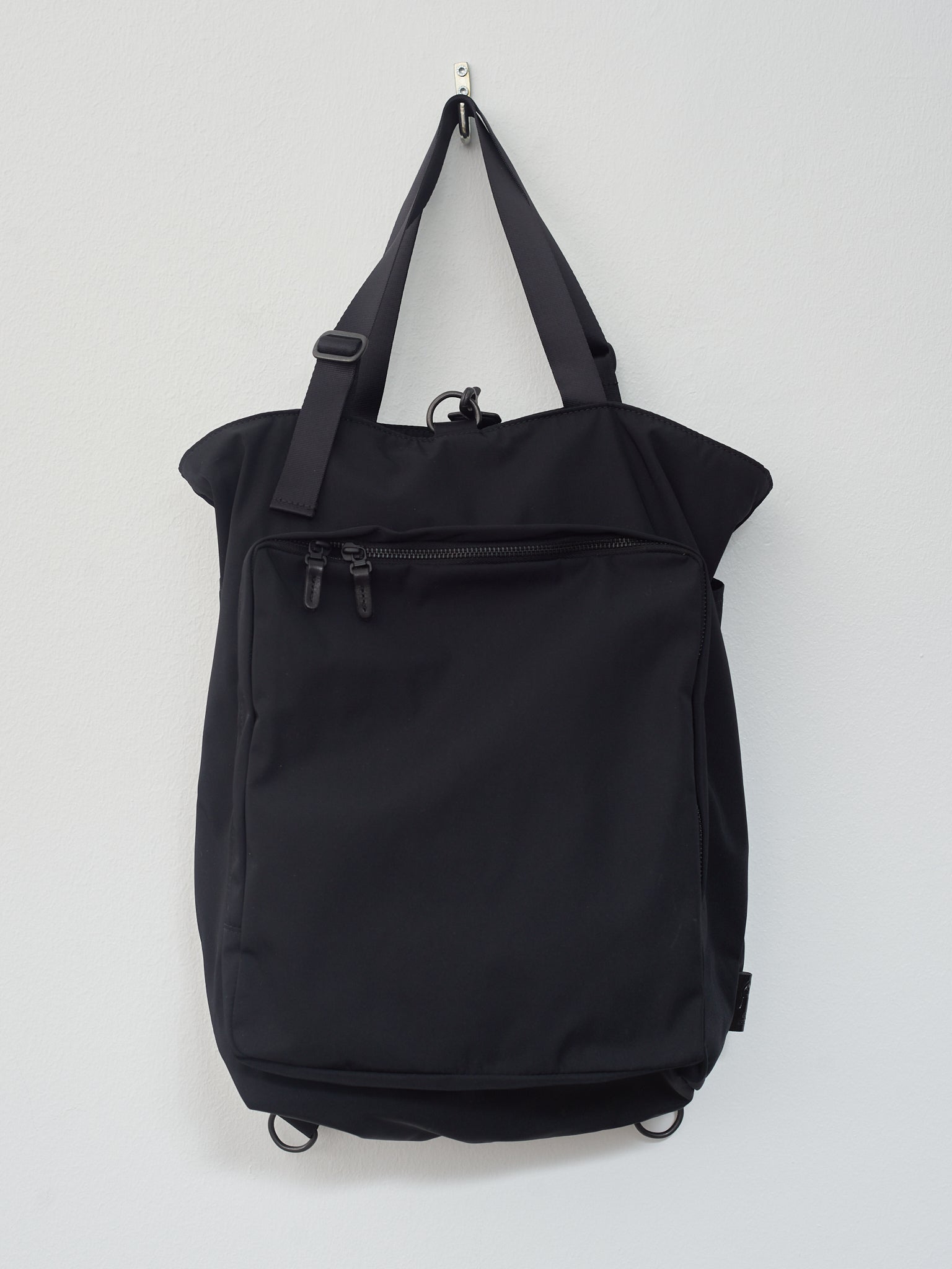 Gabardine 2-Way Backpack - Black