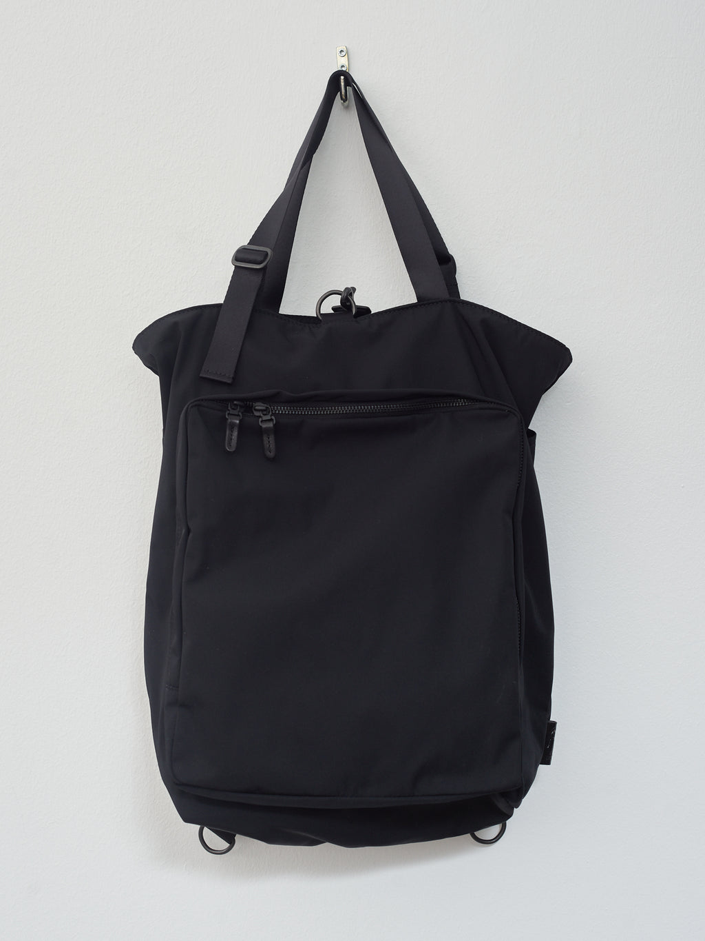 Gabardine 2-Way Backpack - Black