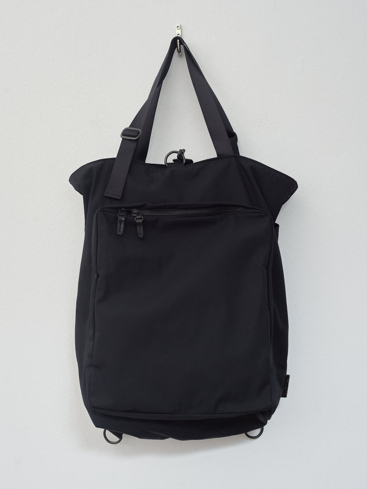 Gabardine 2-Way Backpack - Black