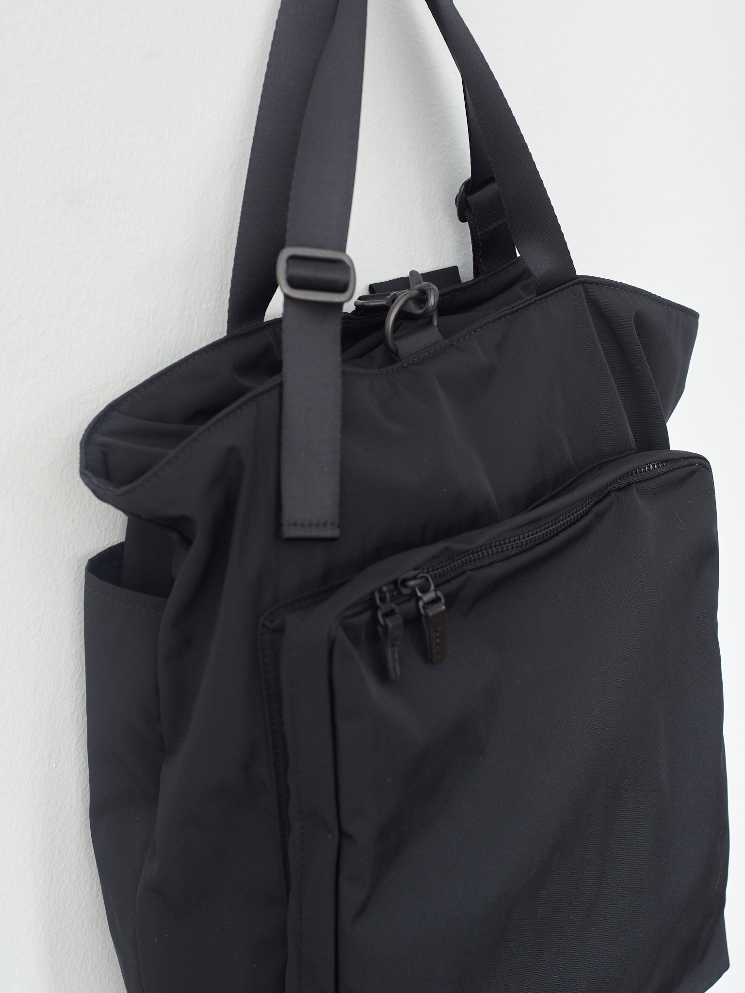 Gabardine 2-Way Backpack - Black