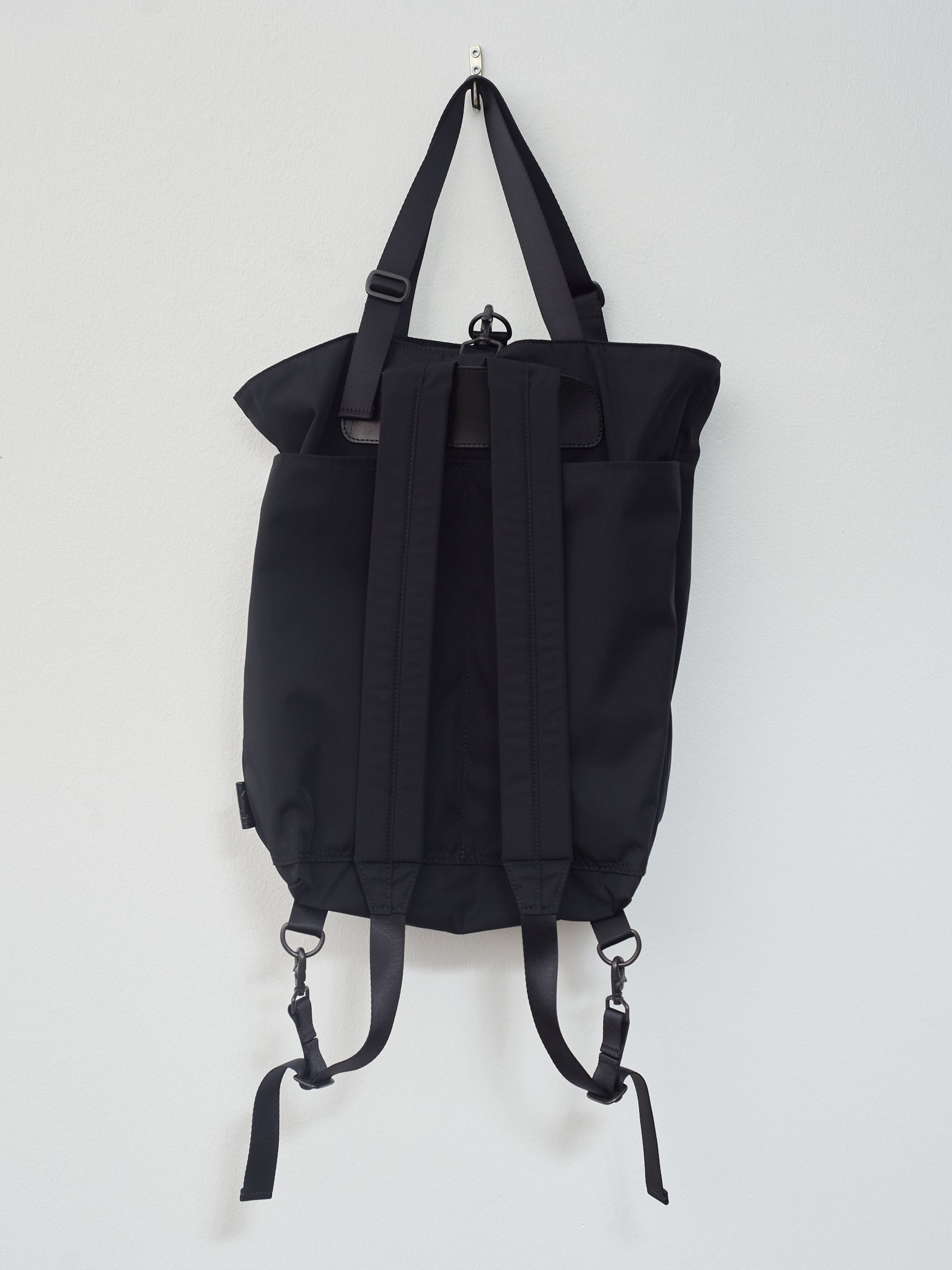 Gabardine 2-Way Backpack - Black