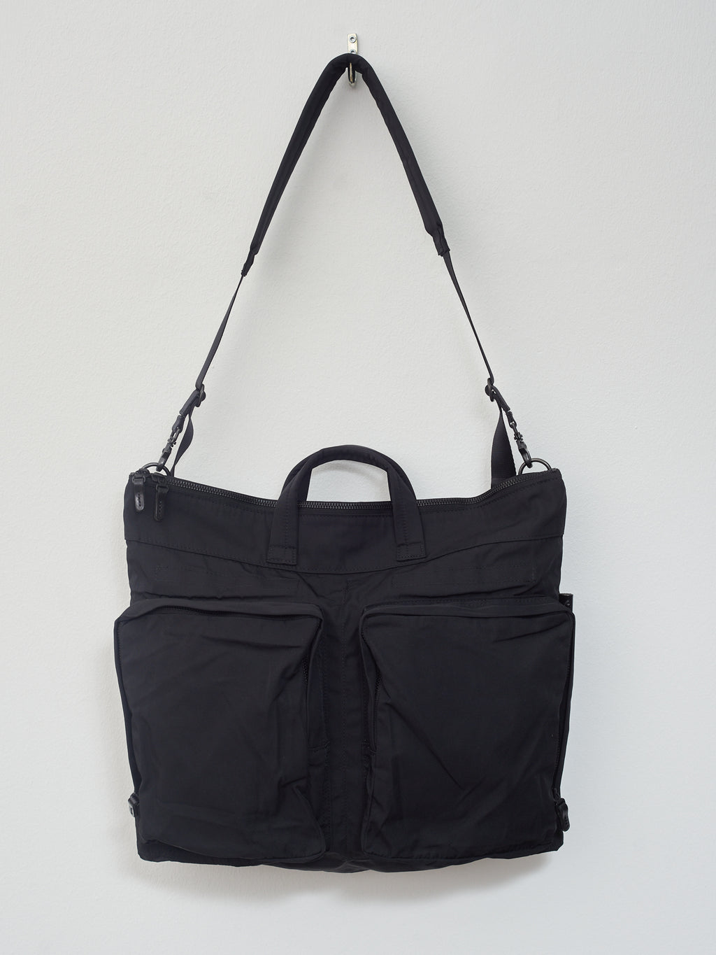 Gabardine Helmet Bag - Black