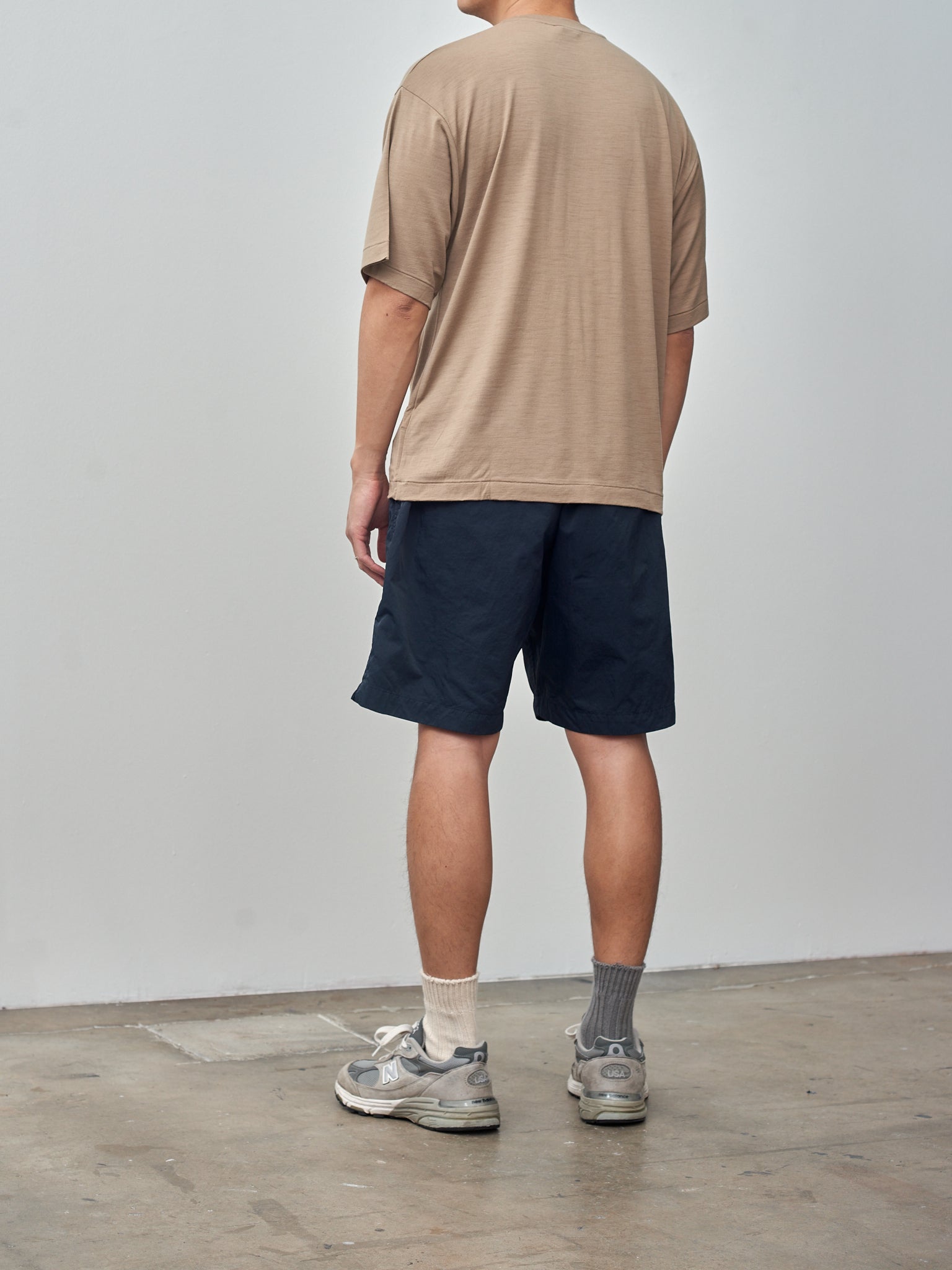 Namu Shop - Kaptain Sunshine Super Soft Merino Tenijiku Halfsleeve Tee - Beige
